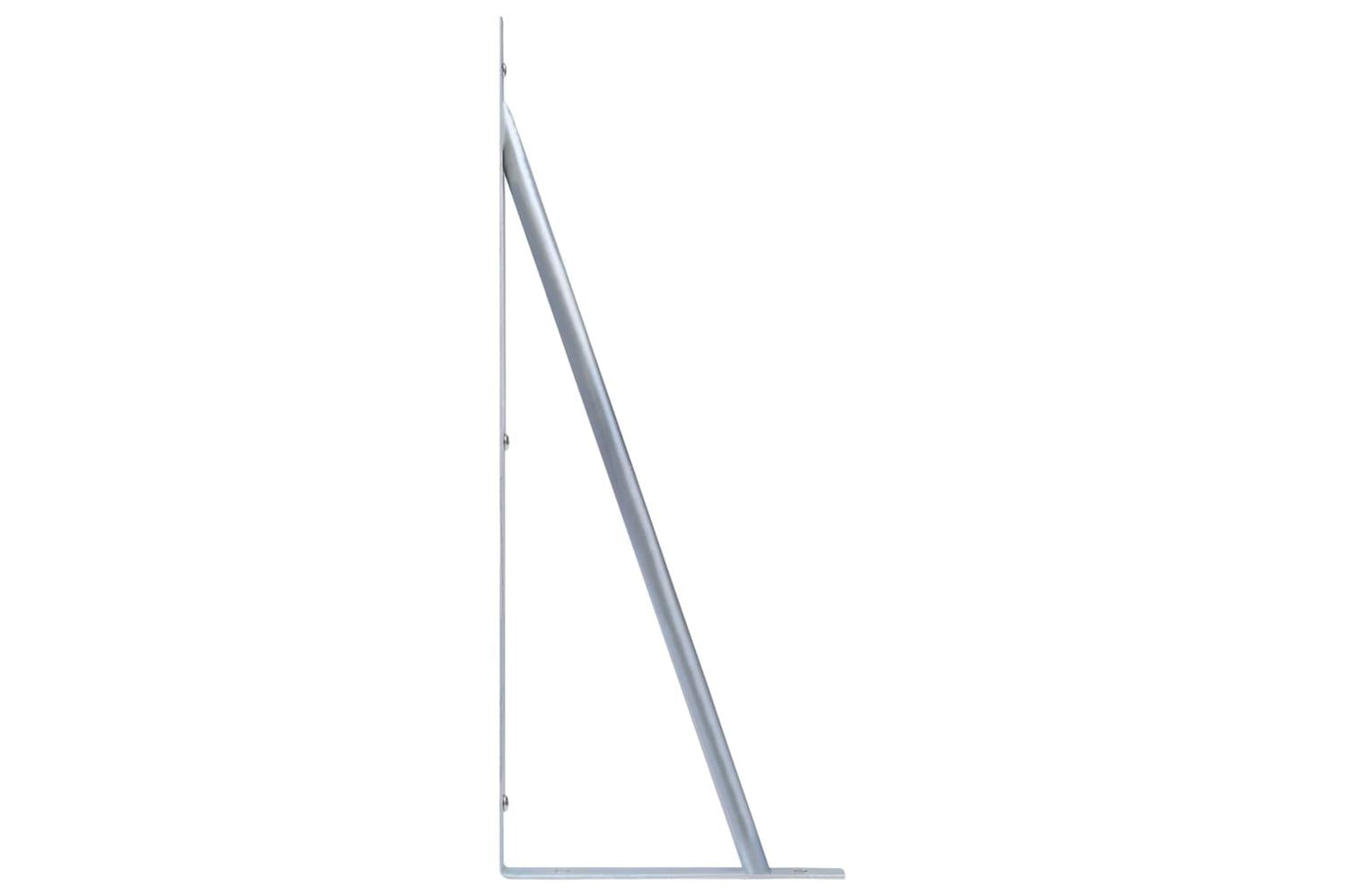 Vidaxl 148989 Support Brackets For Fence Post 3 Pcs Galvanised Steel-6