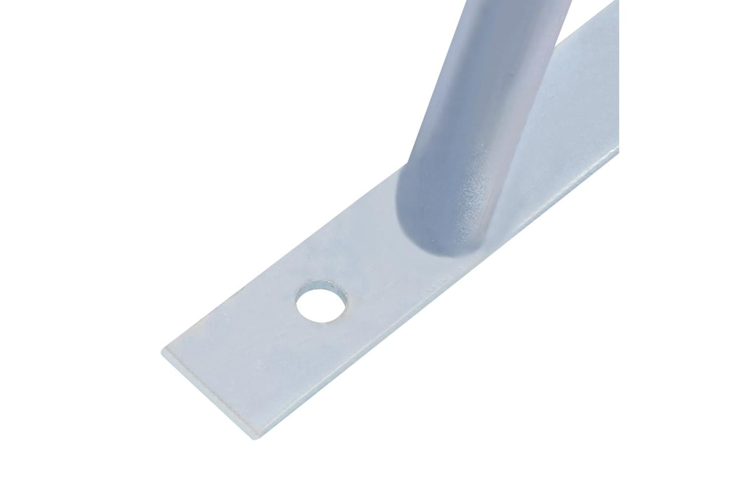 Vidaxl 148989 Support Brackets For Fence Post 3 Pcs Galvanised Steel-7