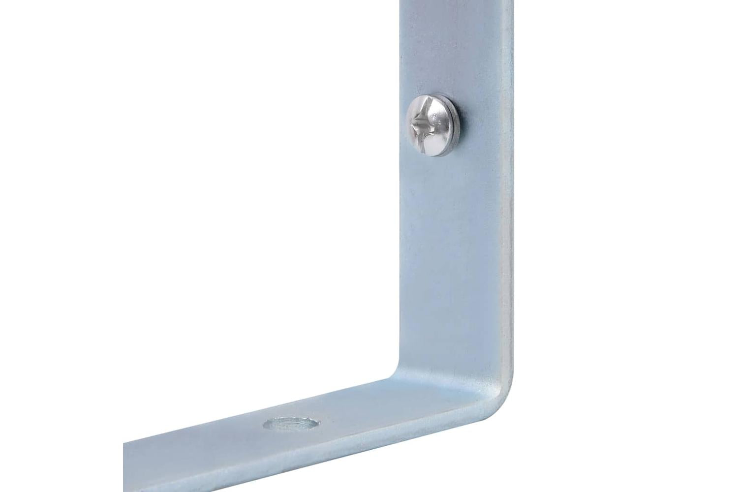 Vidaxl 148989 Support Brackets For Fence Post 3 Pcs Galvanised Steel-8