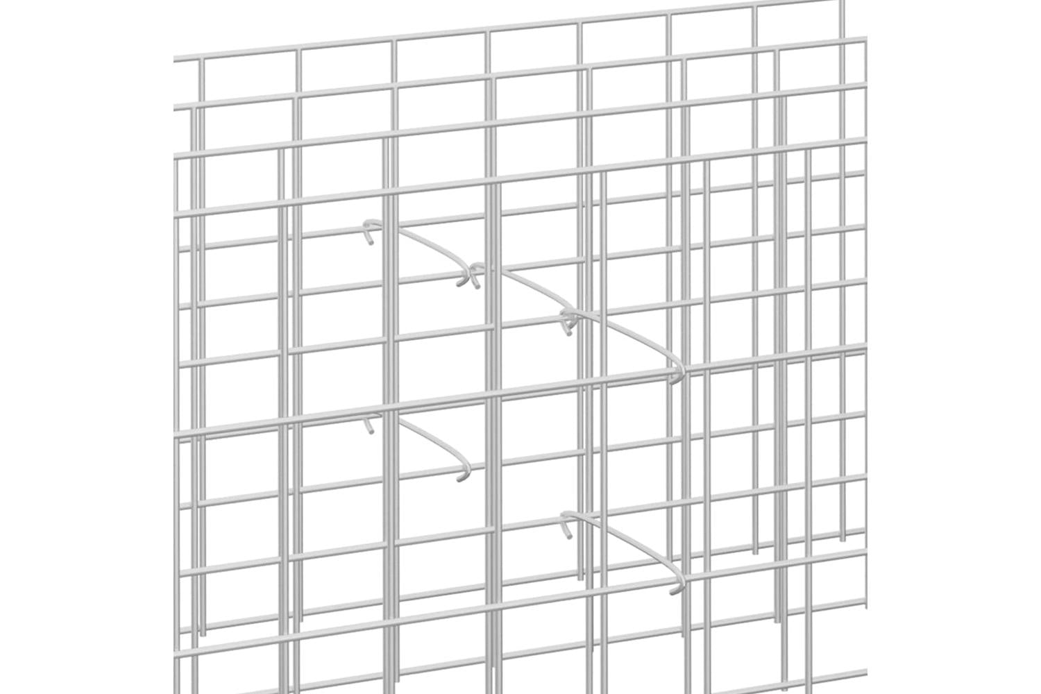 vidaXL 145626 Gabion Hooks 100 Pcs Galvanised Steel 50cm-4