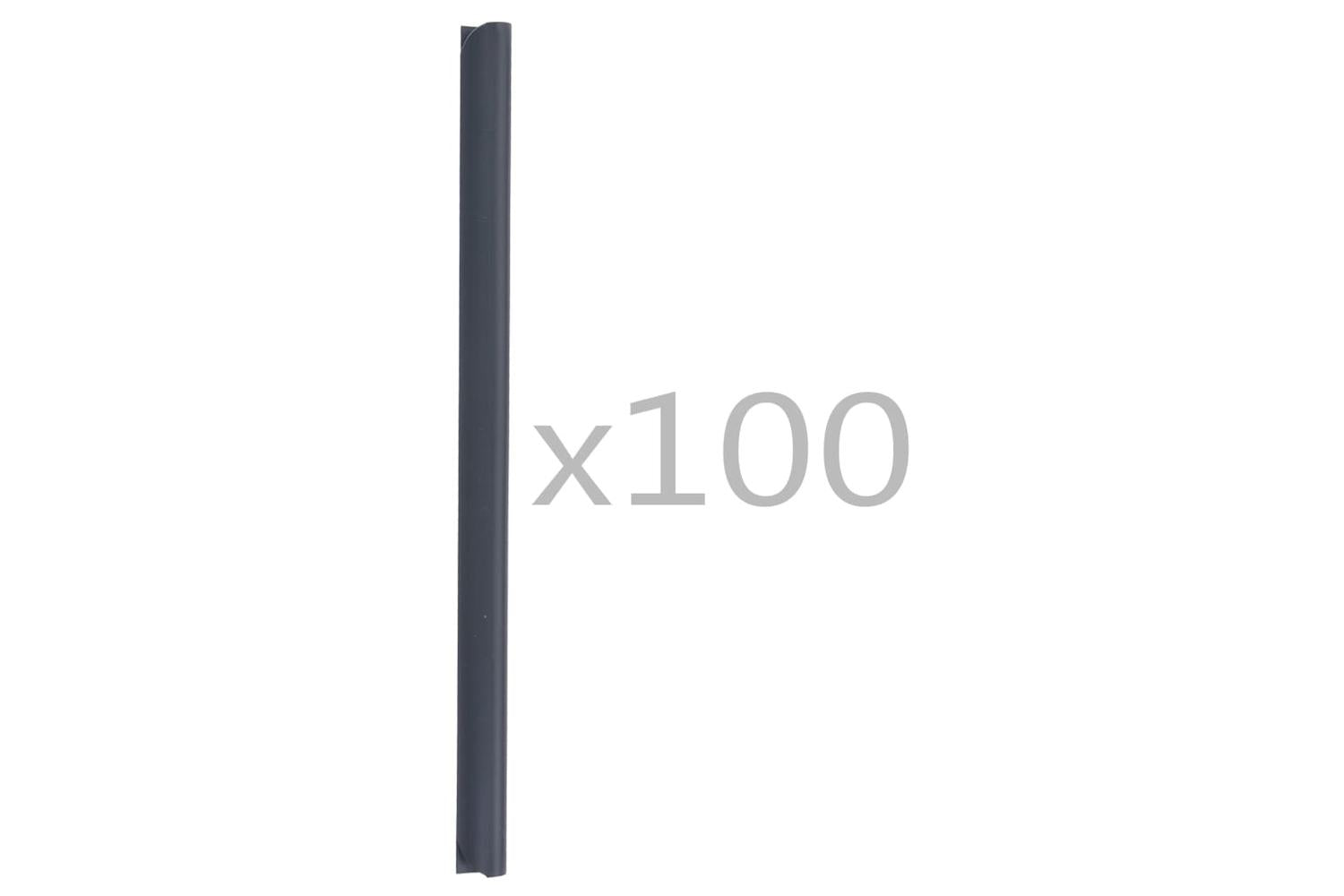 Vidaxl 45477 100 Pcs Fence Strip Clips Pvc Anthracite-3