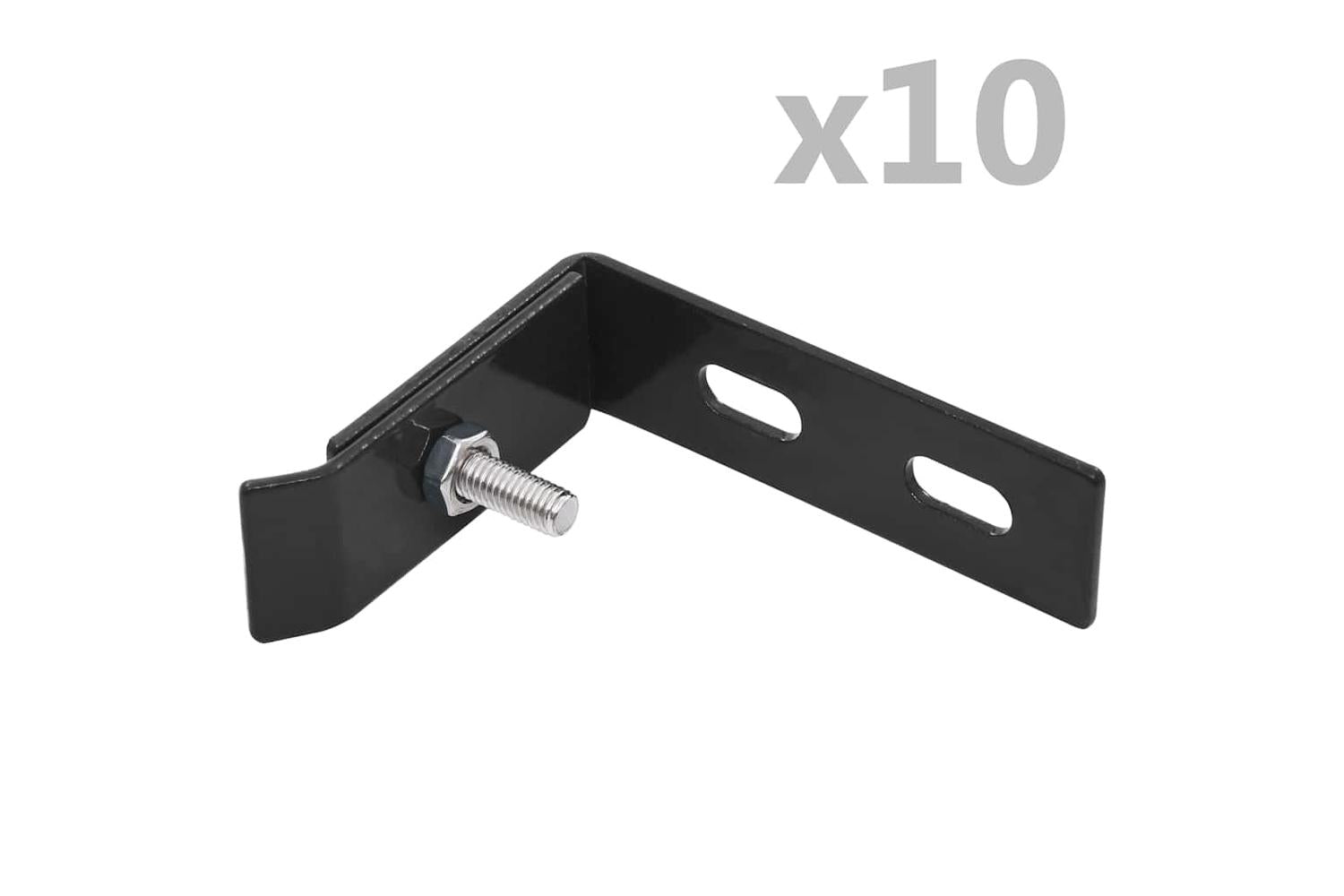 Vidaxl 144501 Wall Corner Connector 10 Sets Anthracite-2