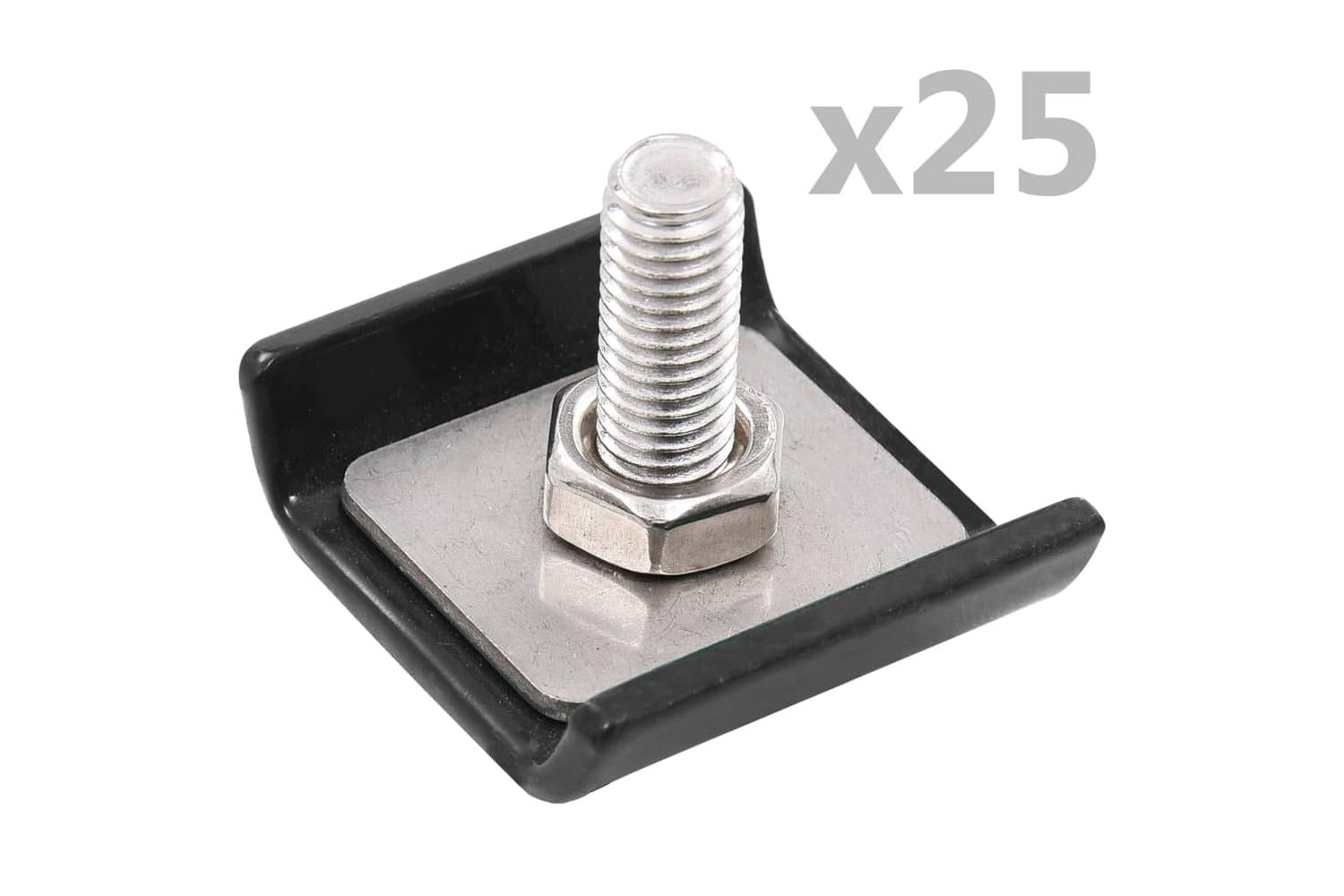 Vidaxl 144498 Grid Mat Connector 25 Sets Anthracite-2