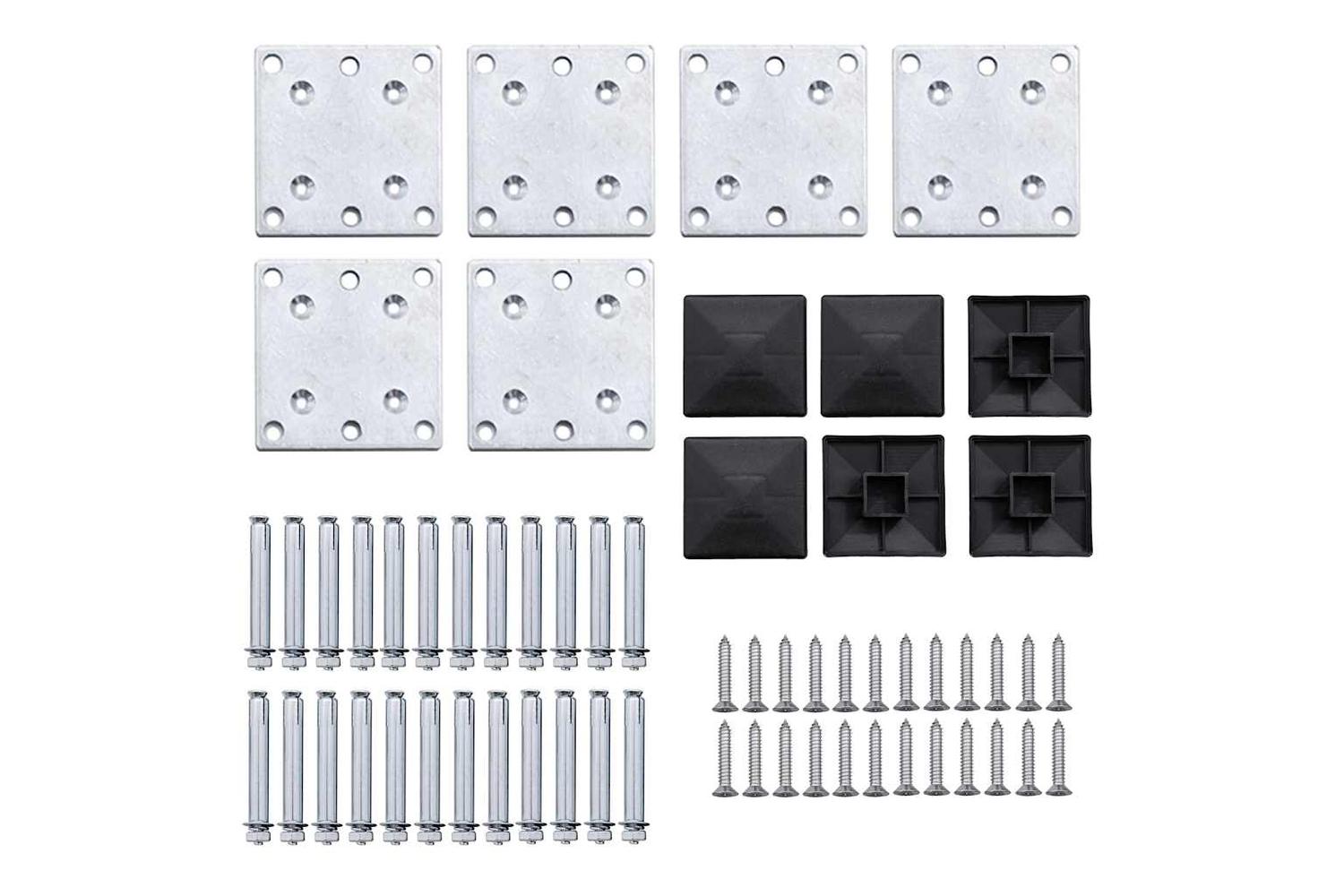 vidaXL 3070462 Fence Panel Set Wpc 872x146cm Black-10