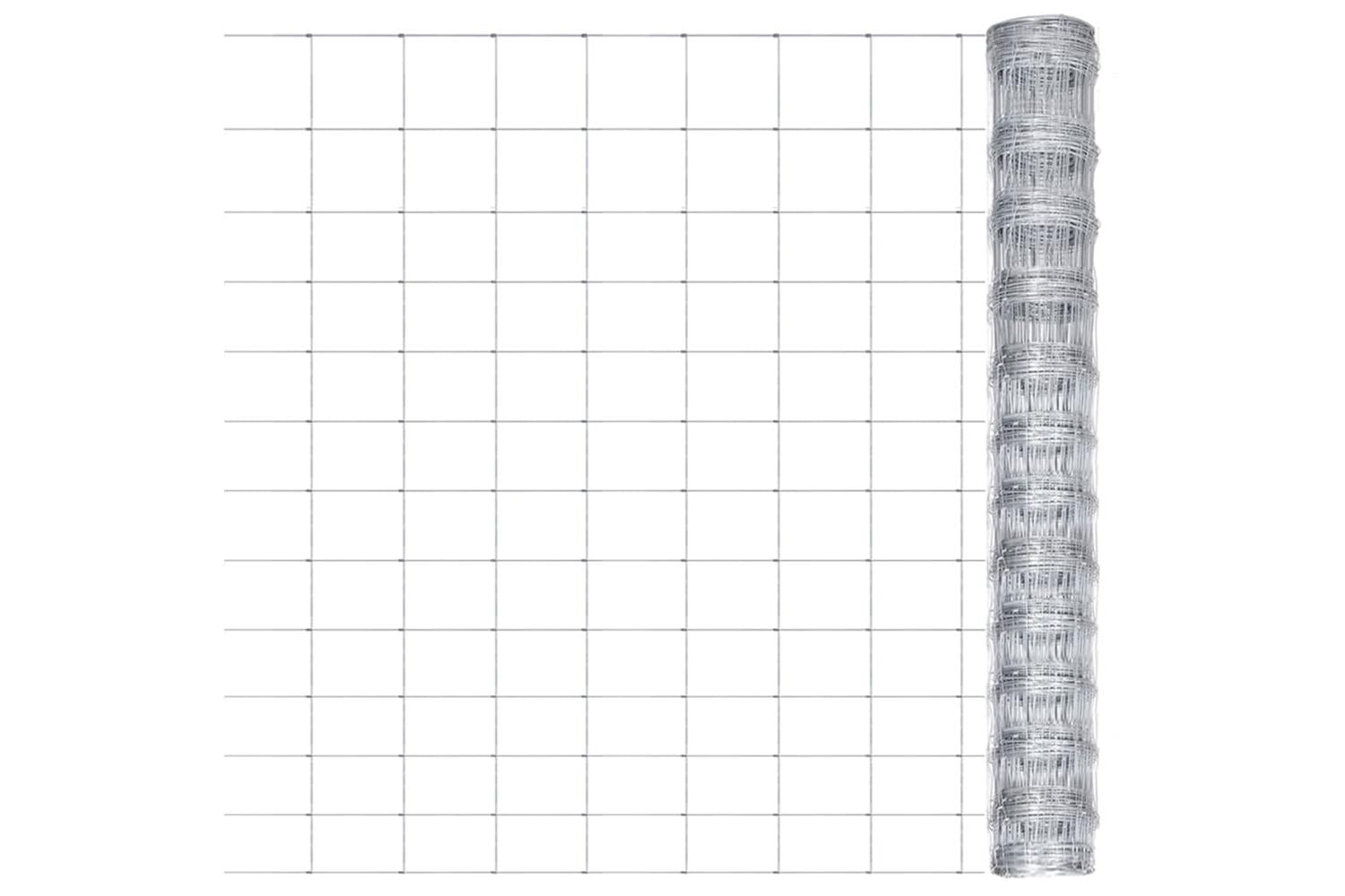 Vidaxl 149514 Garden Fence Galvanised Steel 50x1.25 M Silver-2