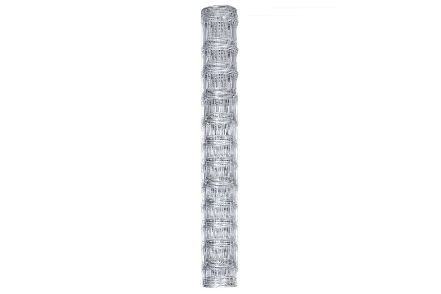 Vidaxl 149514 Garden Fence Galvanised Steel 50x1.25 M Silver-3