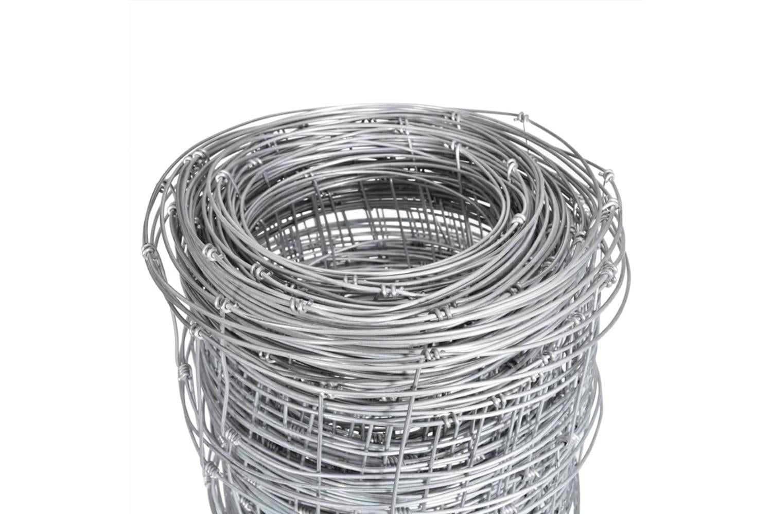 Vidaxl 149514 Garden Fence Galvanised Steel 50x1.25 M Silver-4