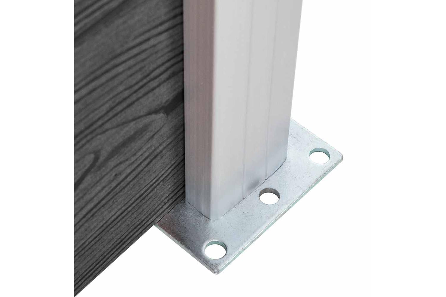 vidaXL 3070461 Fence Panel Set Wpc 699x146cm Black-9