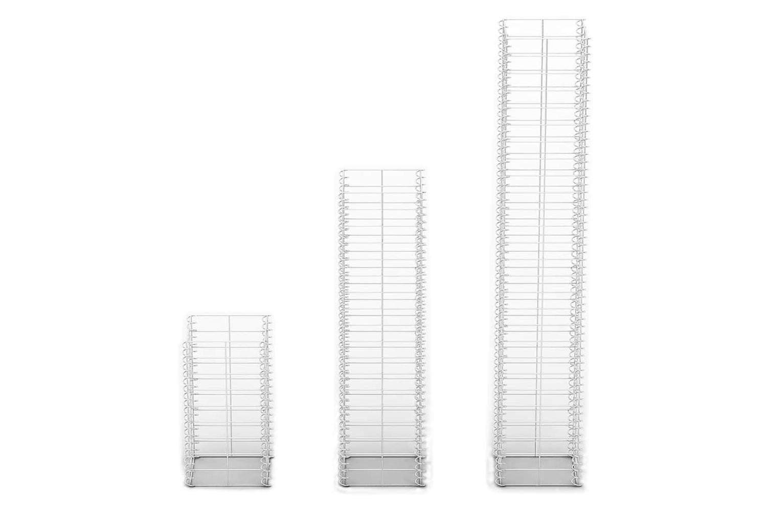 Vidaxl 141048 3 Piece Gabion Set Galvanised Wire-4