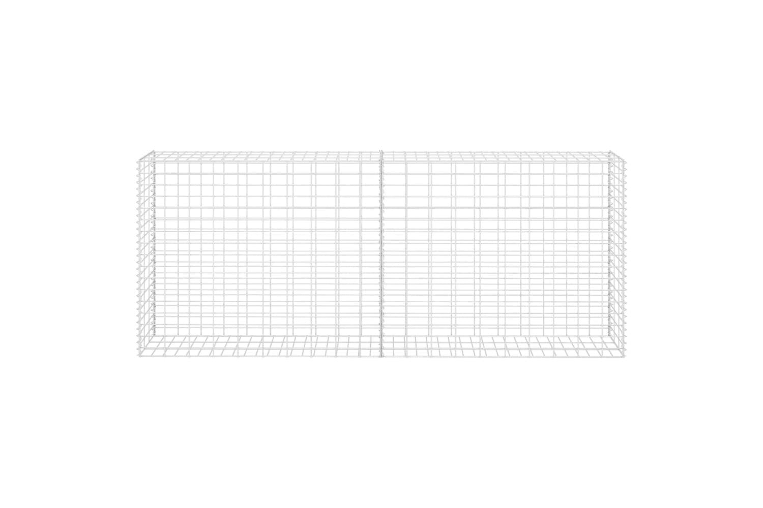 Vidaxl 142359 Gabion Basket Galvanised Steel 85x30x200 Cm-4