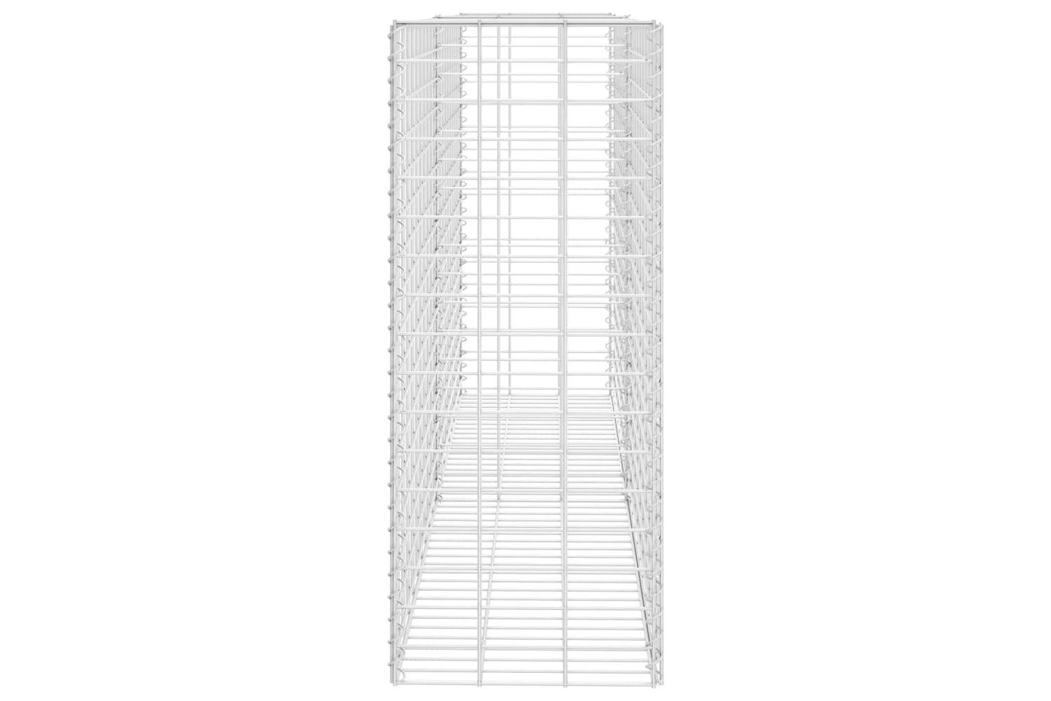 Vidaxl 142359 Gabion Basket Galvanised Steel 85x30x200 Cm-5