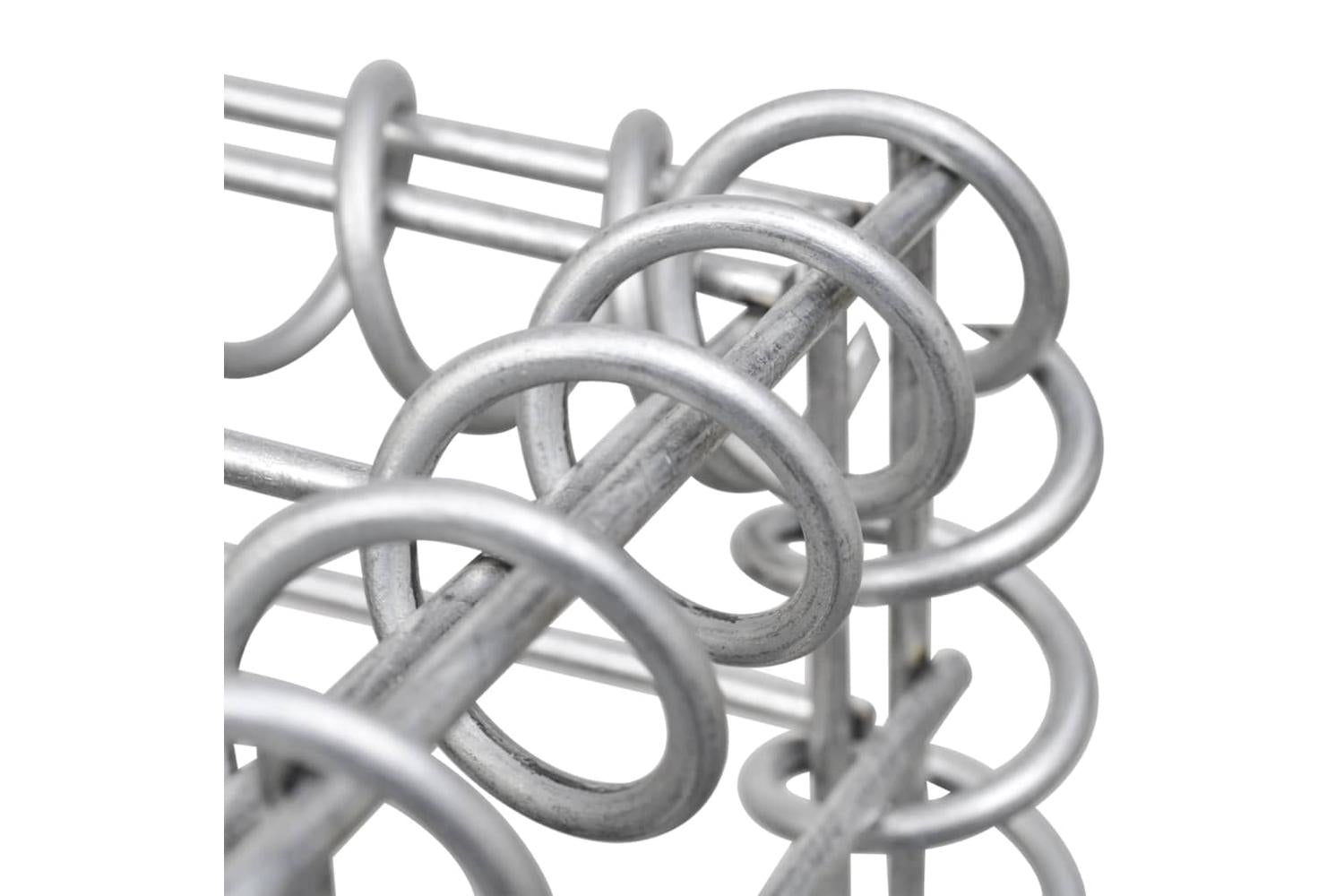 Vidaxl 142359 Gabion Basket Galvanised Steel 85x30x200 Cm-6