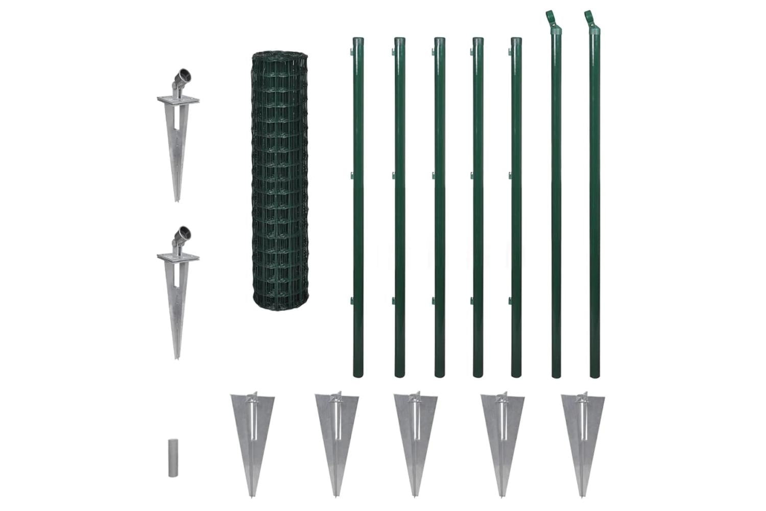 Vidaxl 140558 Euro Fence Steel 10x1.2 M Green-3