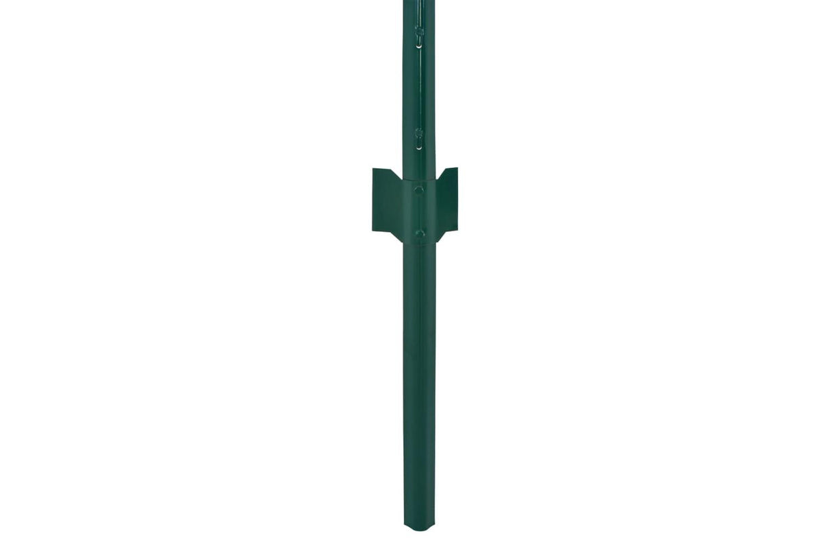 Vidaxl 144613 Wire Mesh Fence With Posts Steel 25x0.5 M Green-4