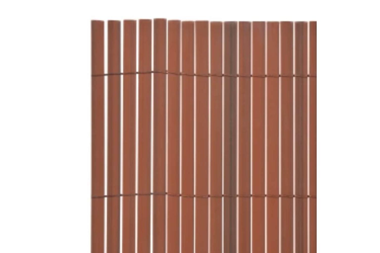 vidaXL 317154 Double-sided Garden Fence 110x300cm Brown-5