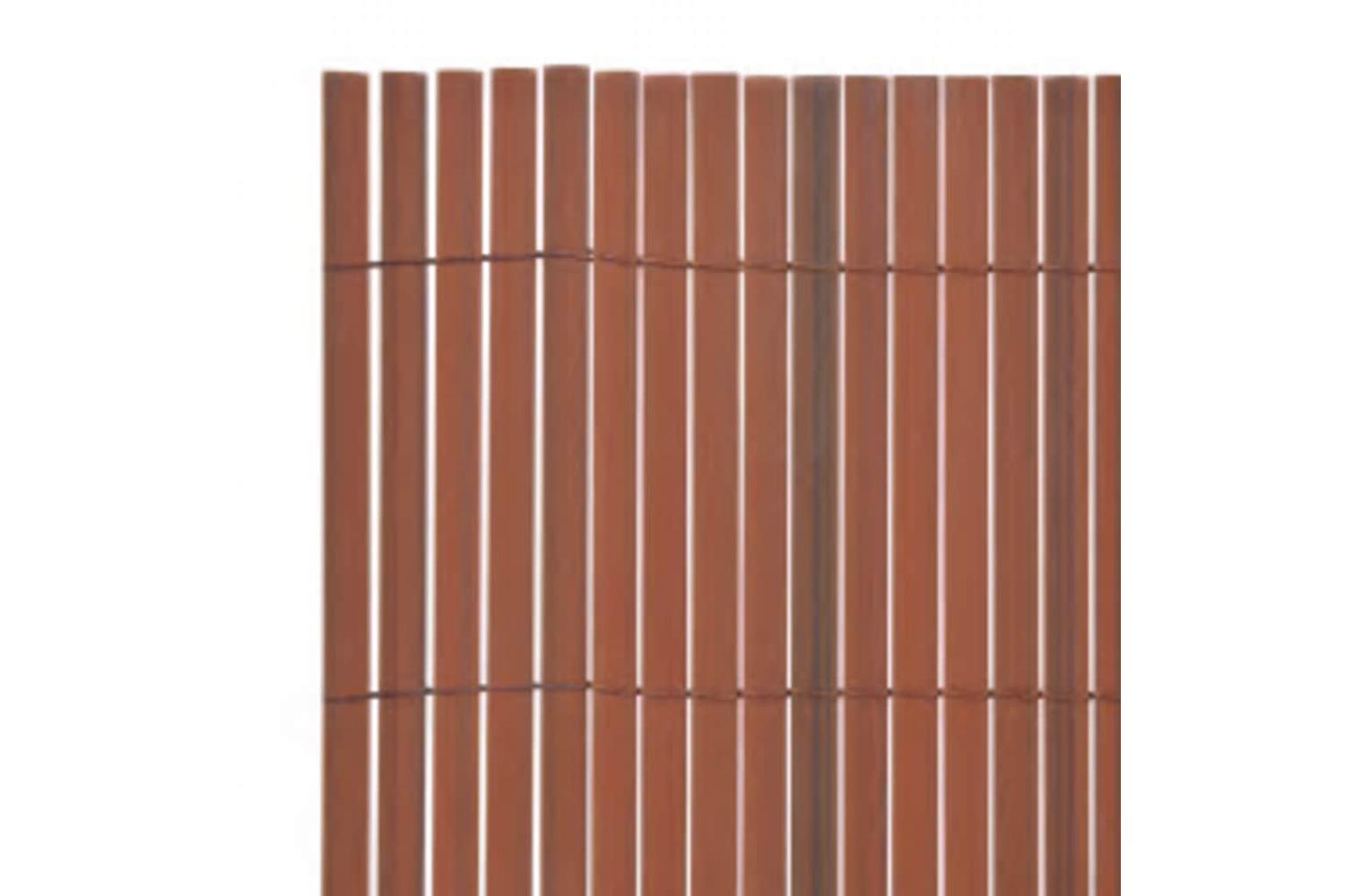vidaXL 317159 Double-sided Garden Fence 110x400cm Brown-6