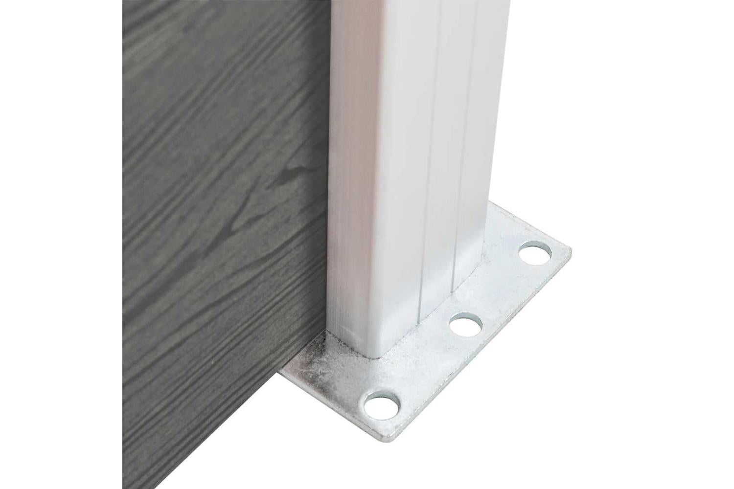 vidaXL Fence Panel Wpc 175x146cm Grey-5