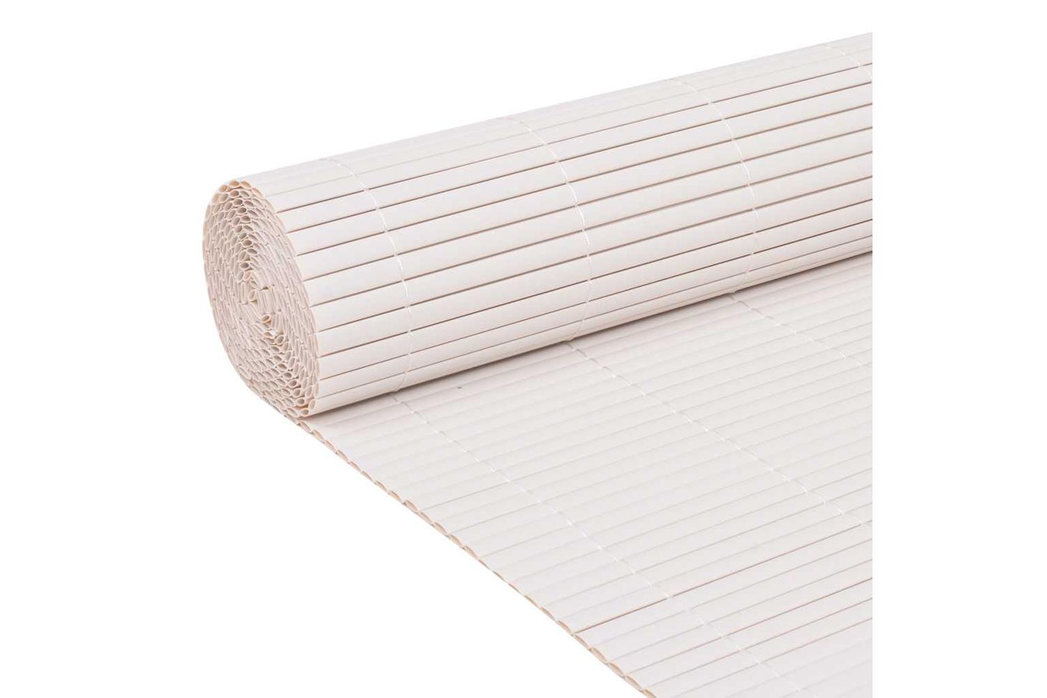 Vidaxl 317146 Double-sided Garden Fence 90x400 Cm White-3