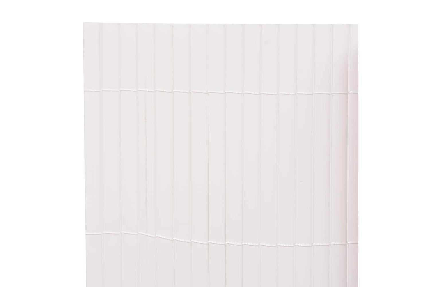 Vidaxl 317146 Double-sided Garden Fence 90x400 Cm White-5