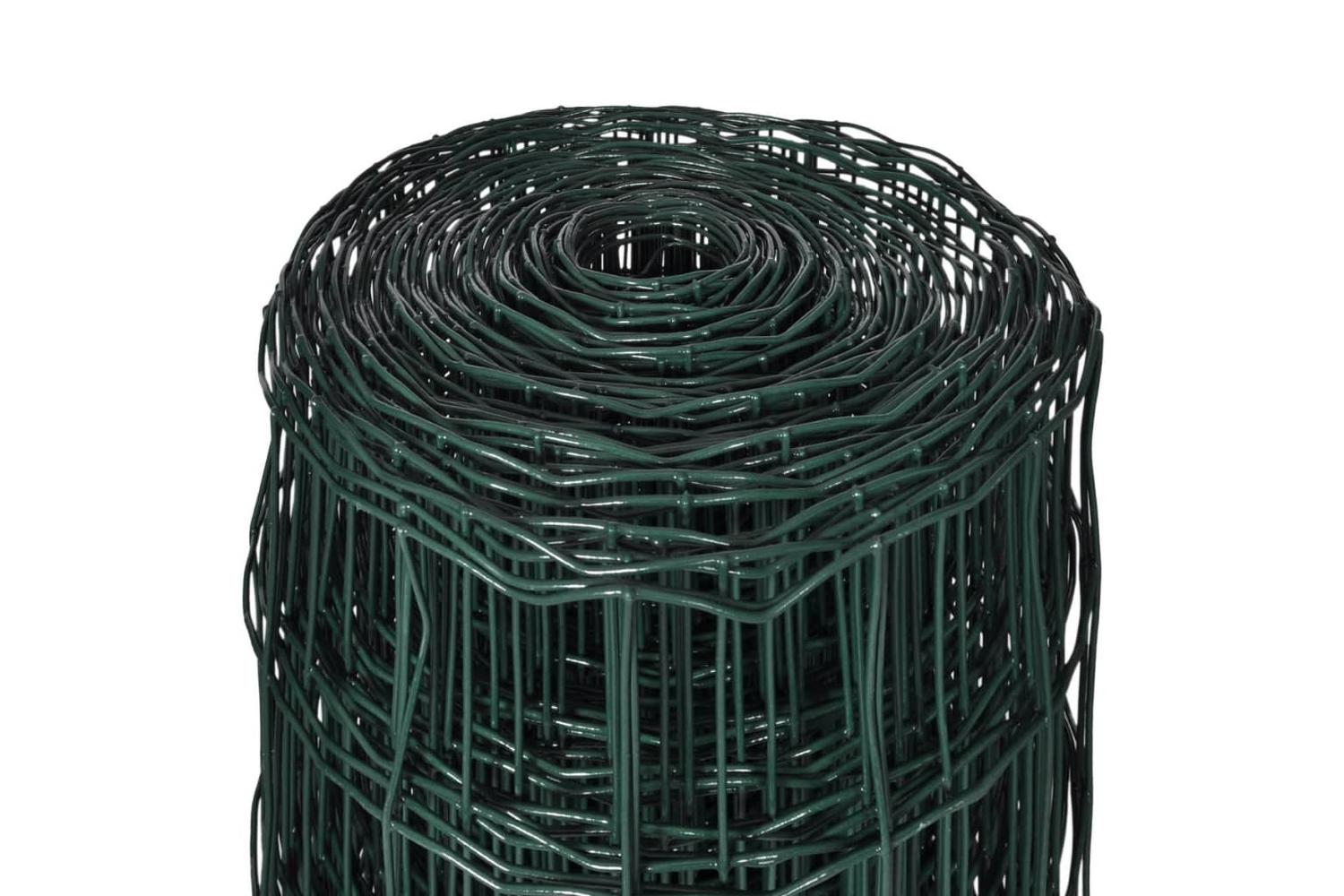Vidaxl 140578 Euro Fence Steel 25x0.8 M Green-4