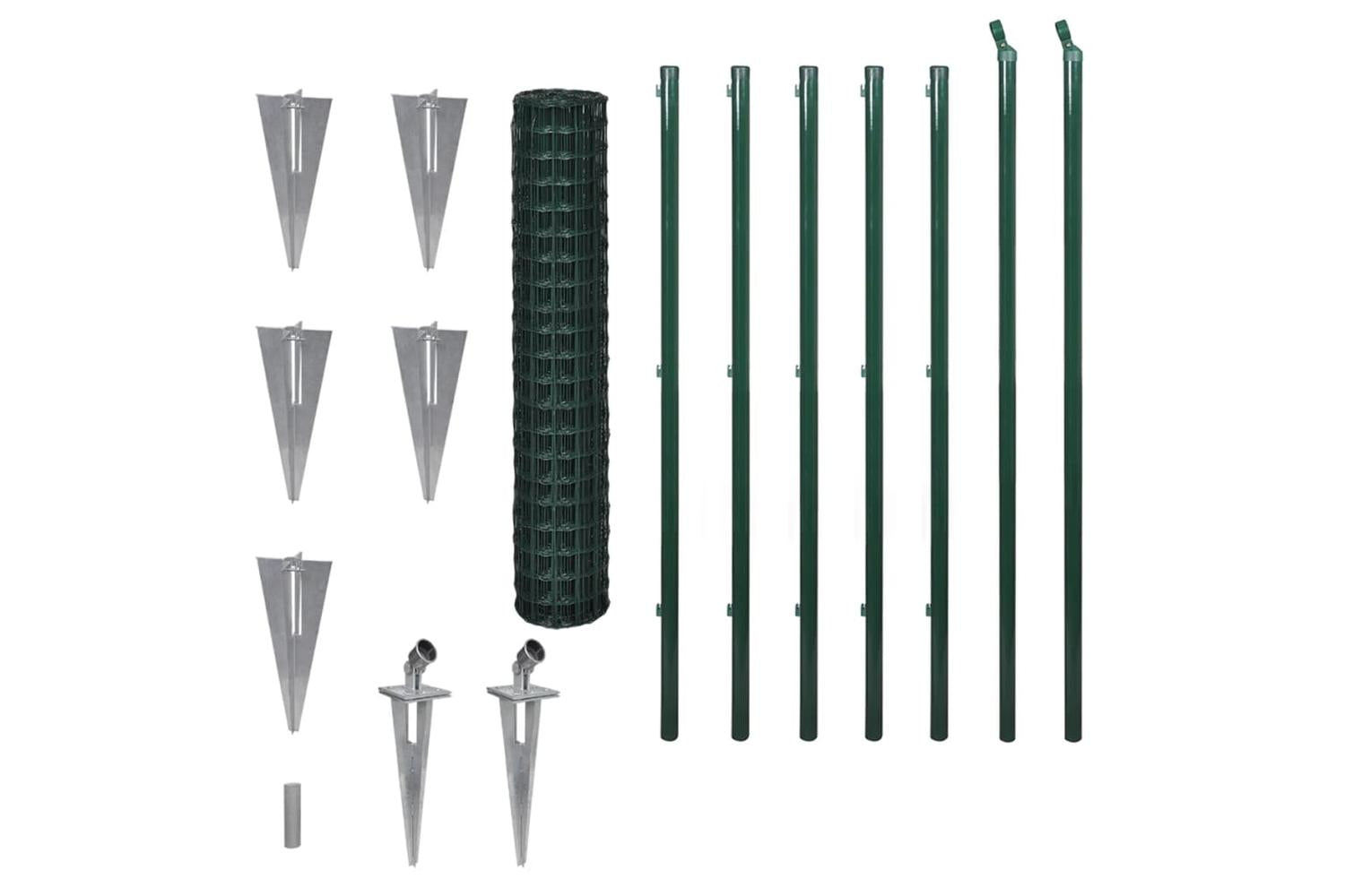 Vidaxl 140559 Euro Fence Steel 10x1.5 M Green-2