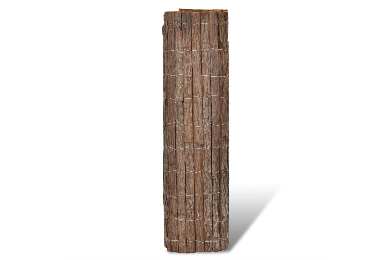 vidaXL 141604 Bark Fence 400x100cm-2