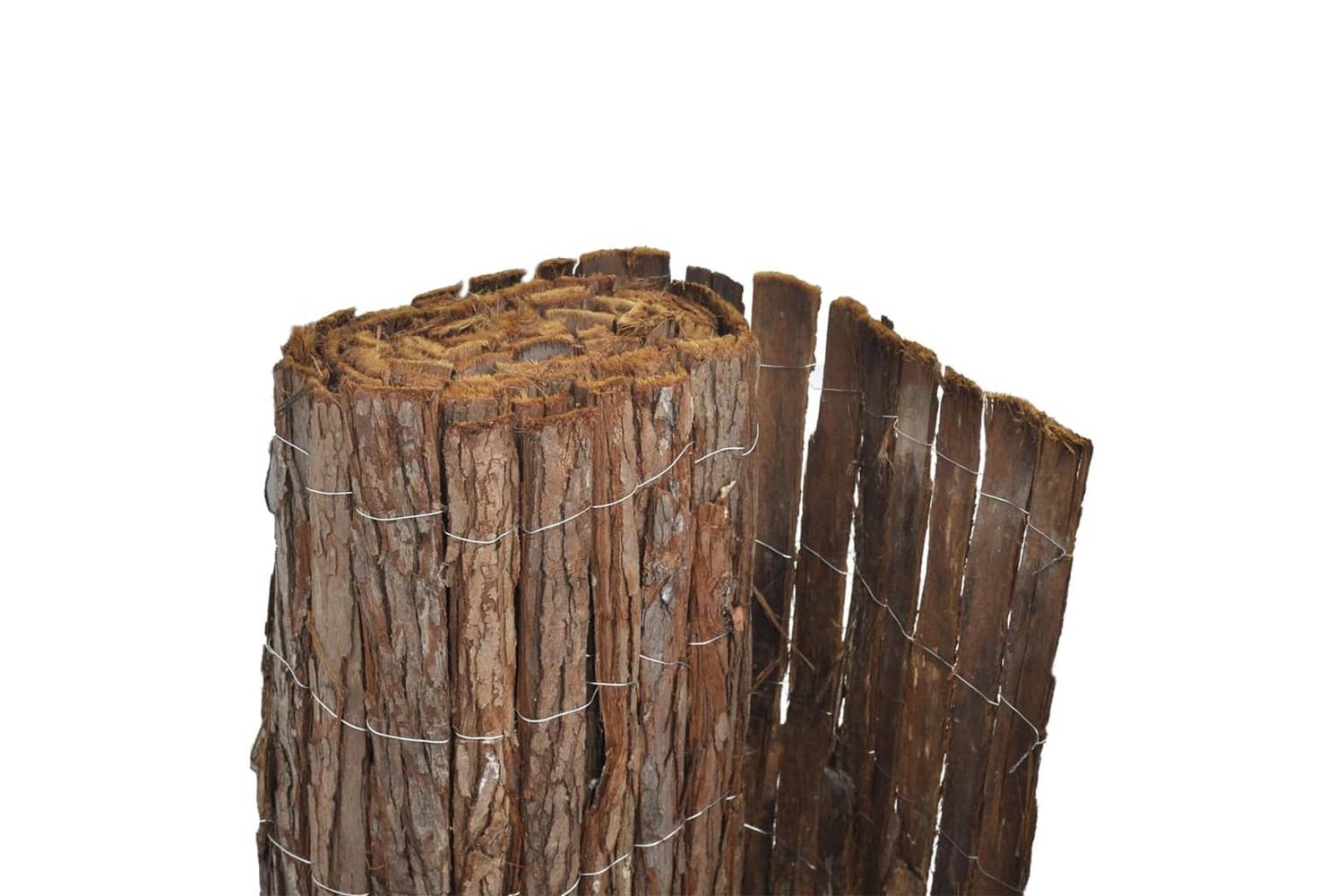 vidaXL 141604 Bark Fence 400x100cm-4
