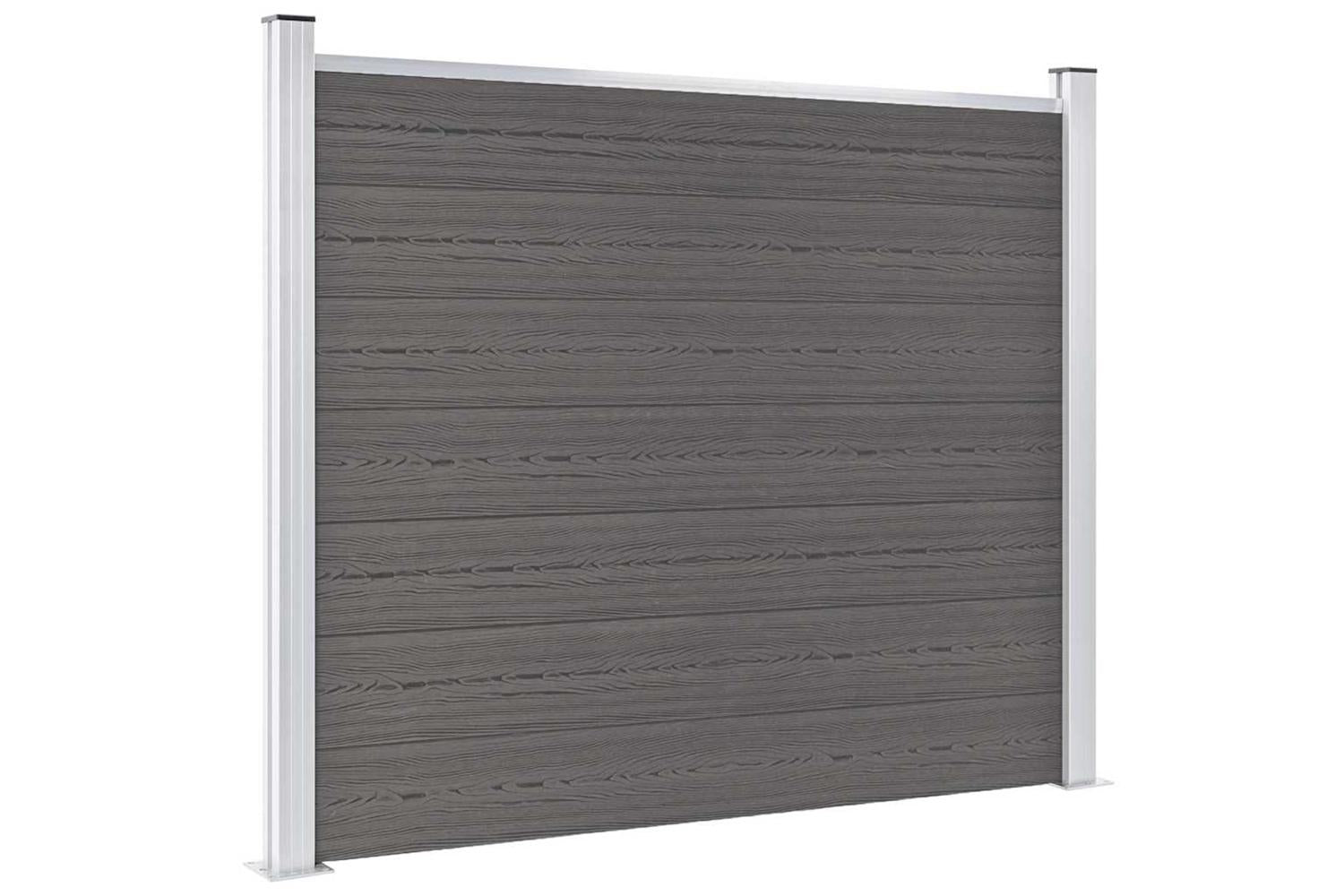 vidaXL Fence Panel Wpc 180x146cm Grey