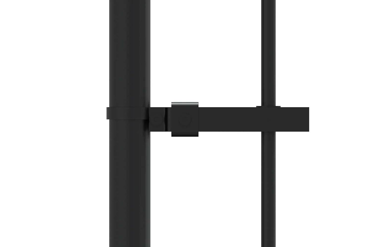 vidaXL 151081 Garden Fence With Spear Top Black 165cm Powder-coated Steel-5