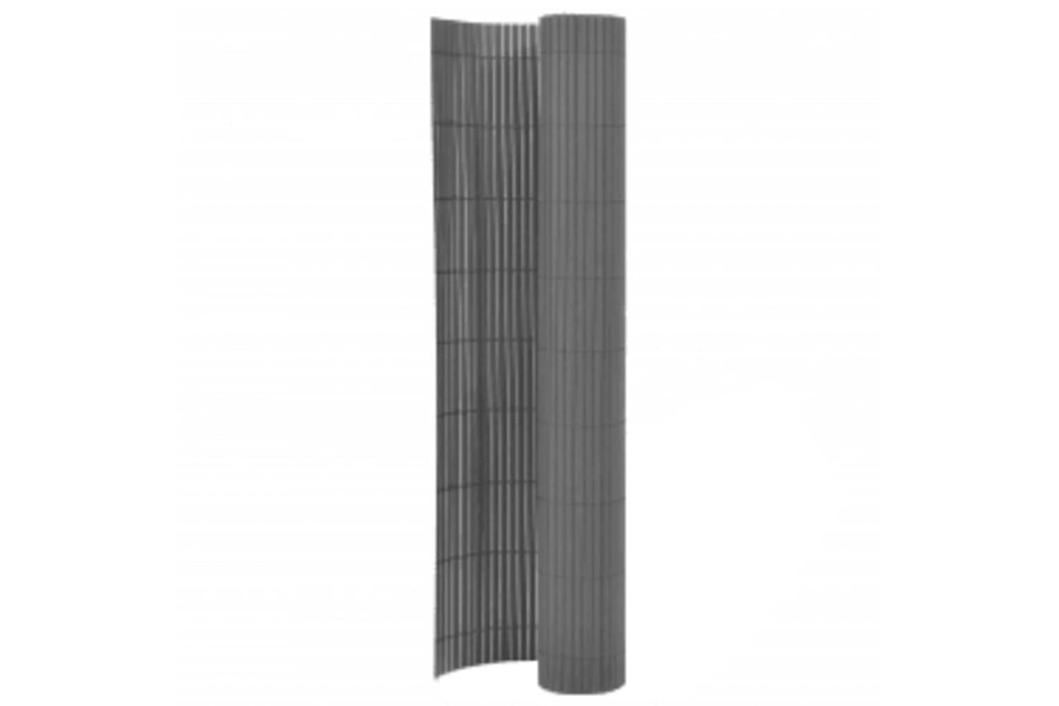 Vidaxl 317155 Double-sided Garden Fence 110x300 Cm Grey