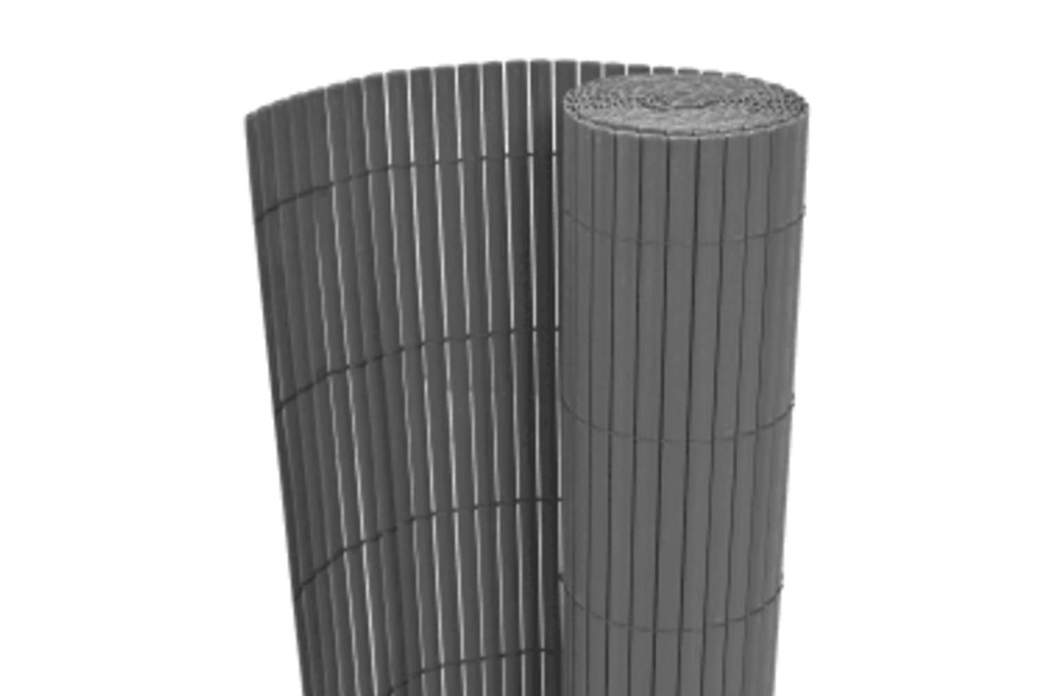Vidaxl 317165 Double-sided Garden Fence 110x500 Cm Grey-2