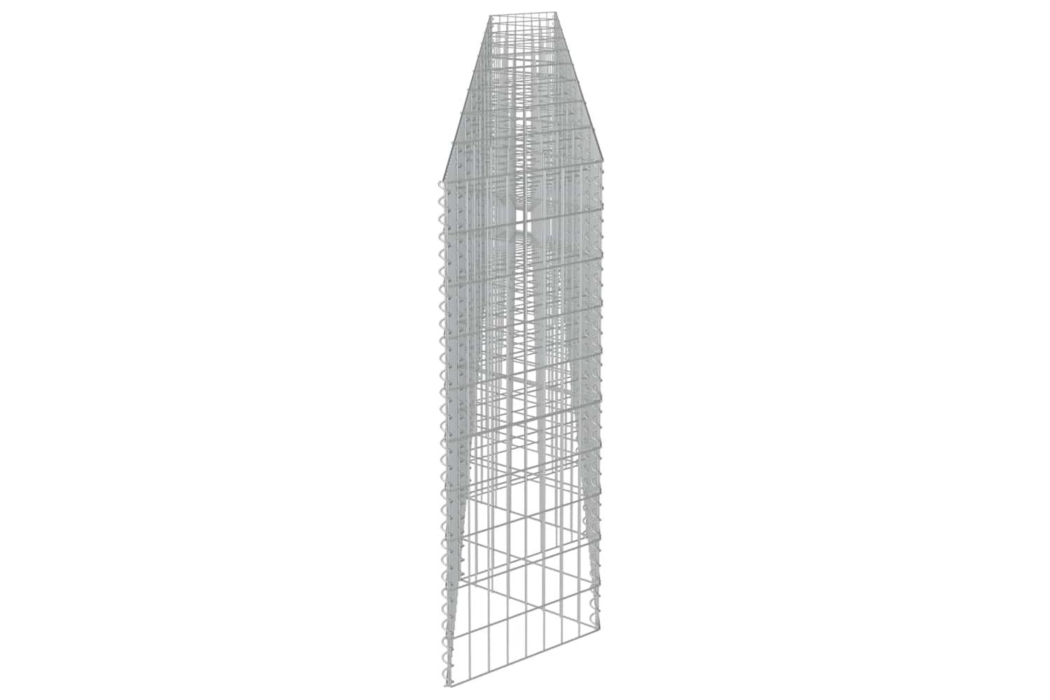 vidaXL 143573 Gabion Wall Galvanised Steel 630x30x100cm-7