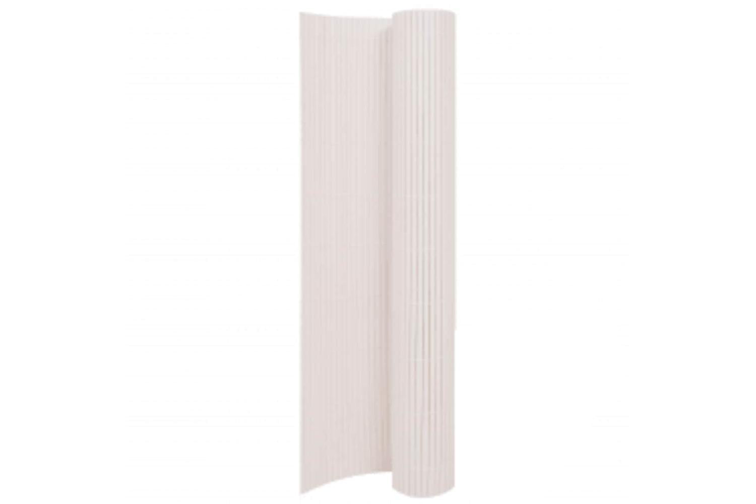Vidaxl 317161 Double-sided Garden Fence 110x500 Cm White