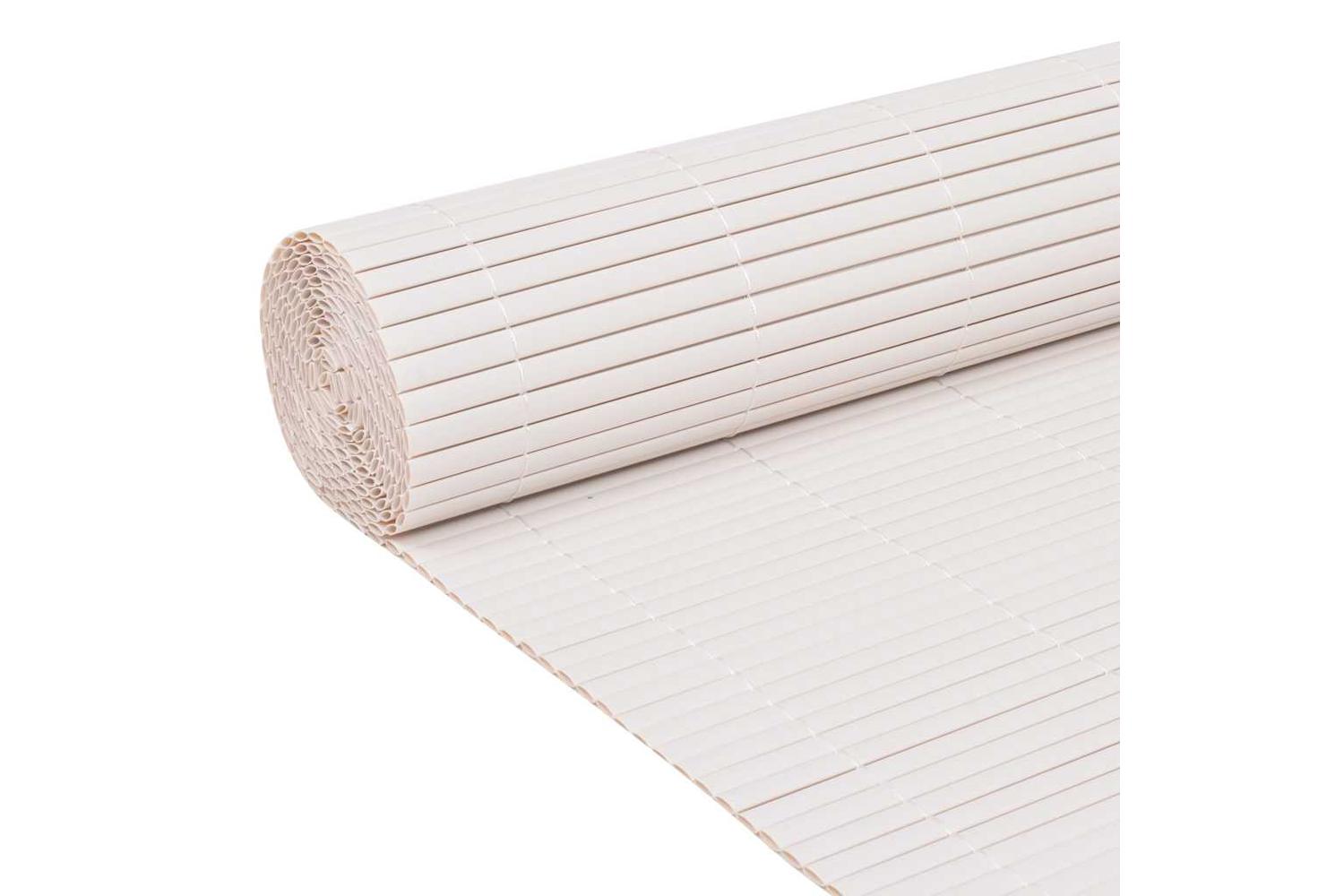 Vidaxl 317161 Double-sided Garden Fence 110x500 Cm White-3
