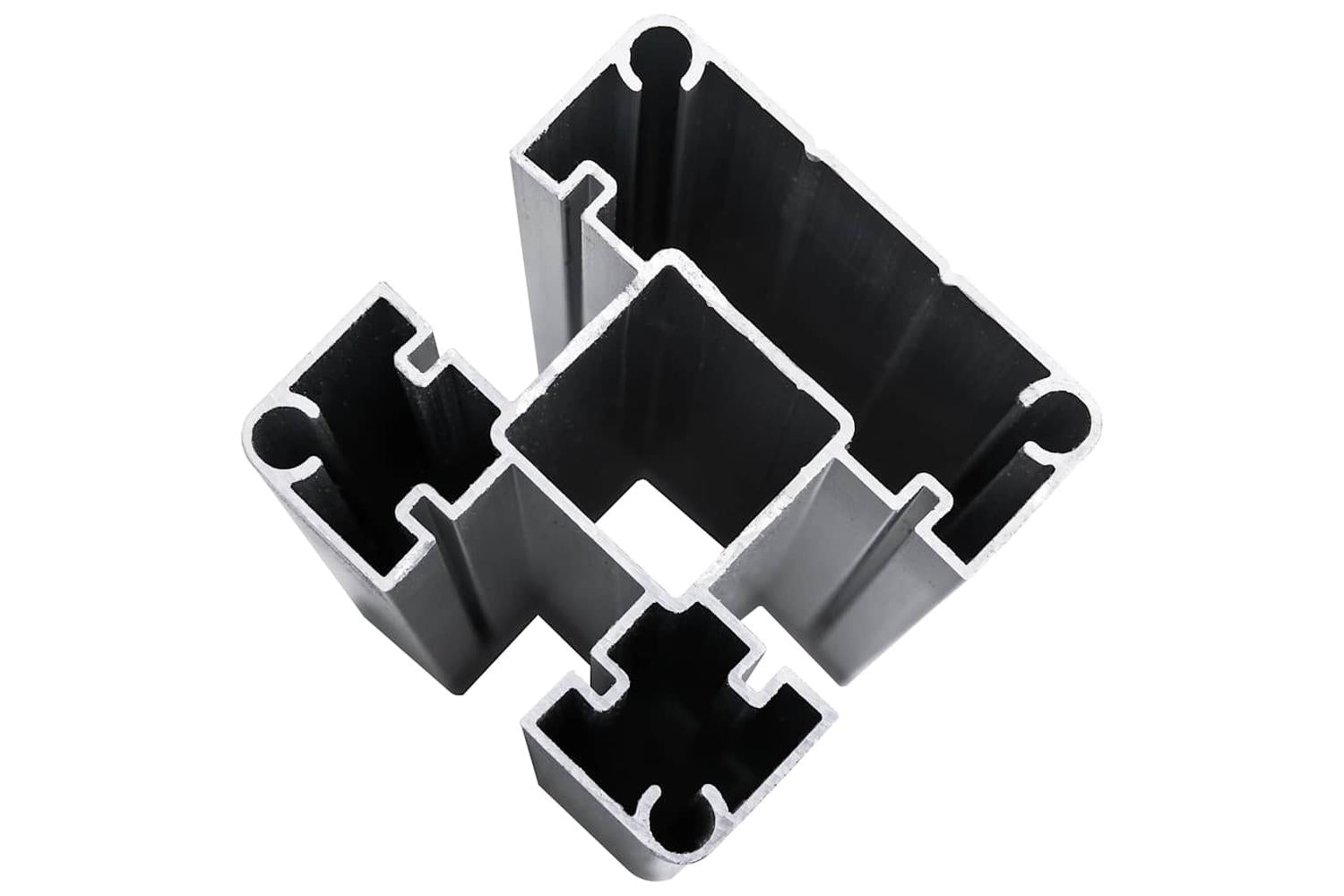 vidaXL 3070456 Fence Panel Set Wpc 526x146cm Grey-9