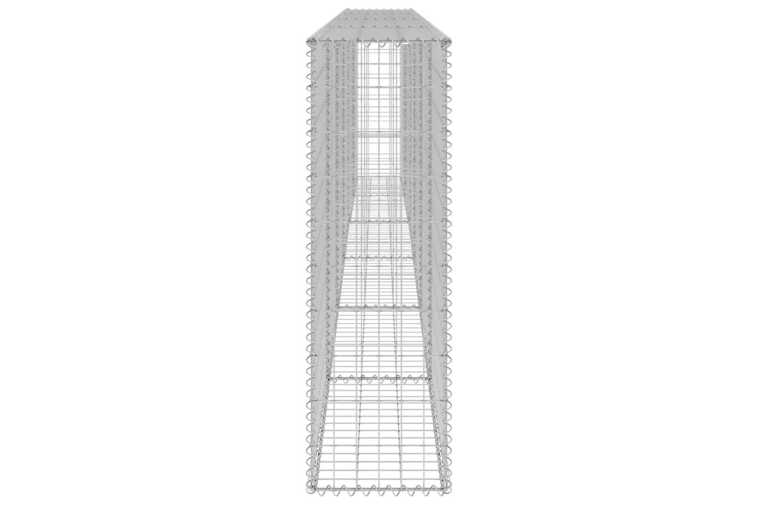 Vidaxl Gabion Wall With Covers Galvanised Steel 300x30x100 Cm-5