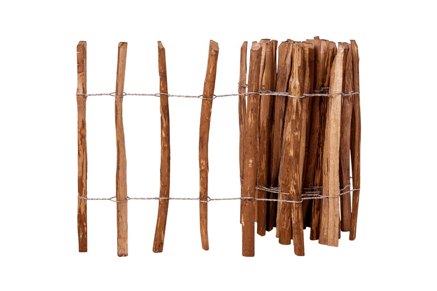 vidaXL 43140 Picket Fence Hazel Wood 60x500cm