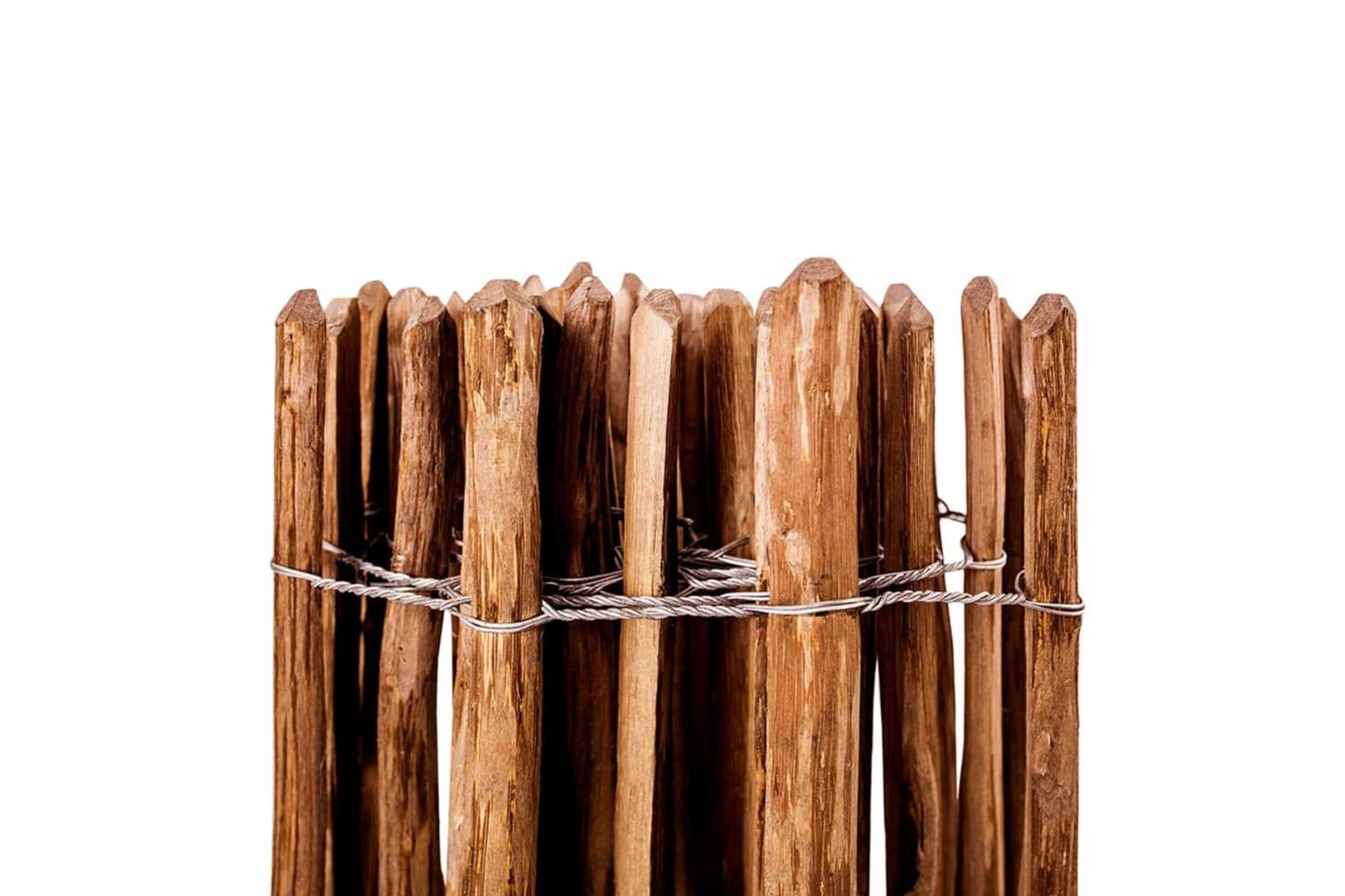 vidaXL 43140 Picket Fence Hazel Wood 60x500cm-3
