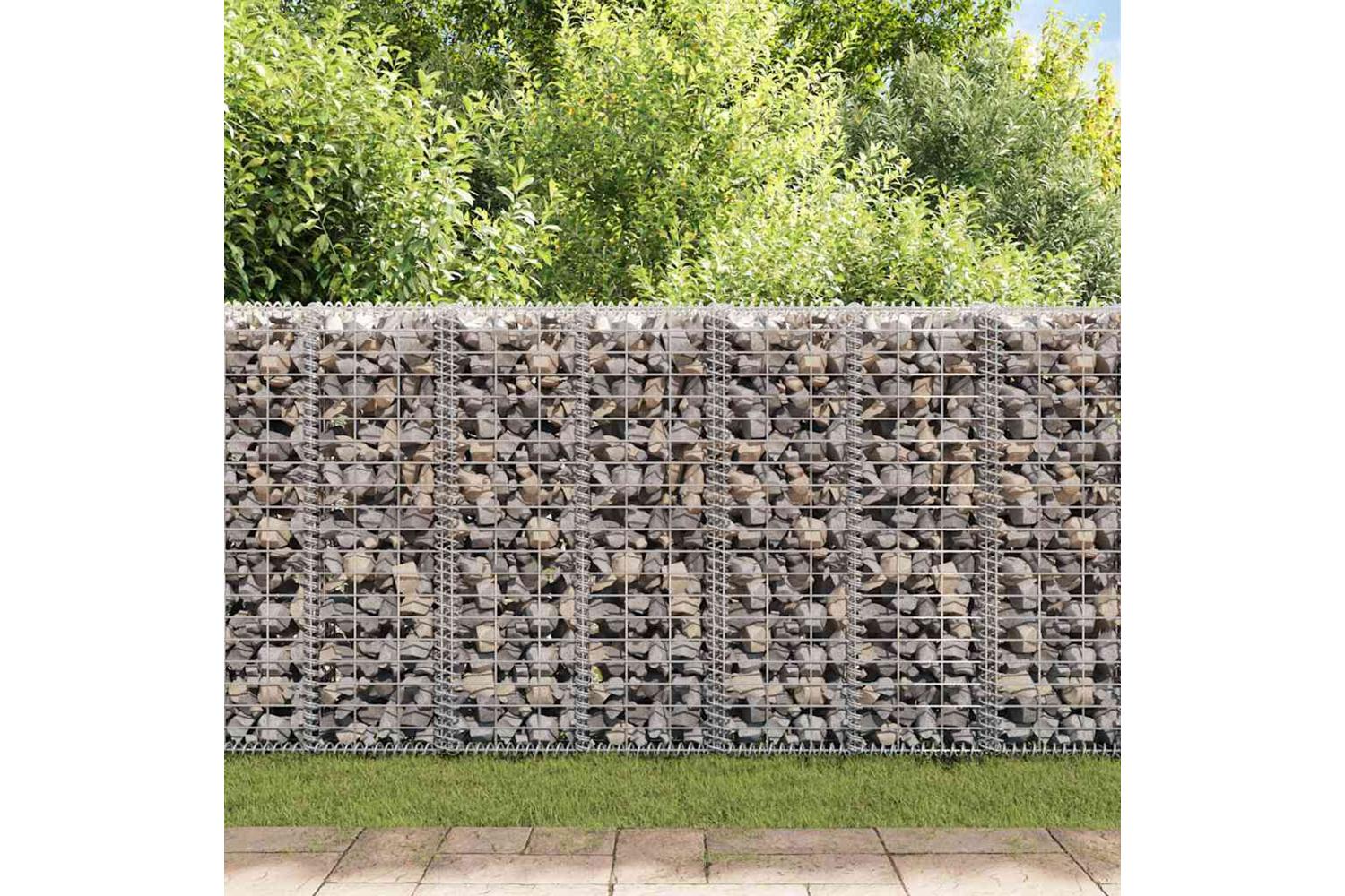 Vidaxl 141038 Gabion Basket With Lids Galvanised Wire 100 X 30 X 30 Cm-2
