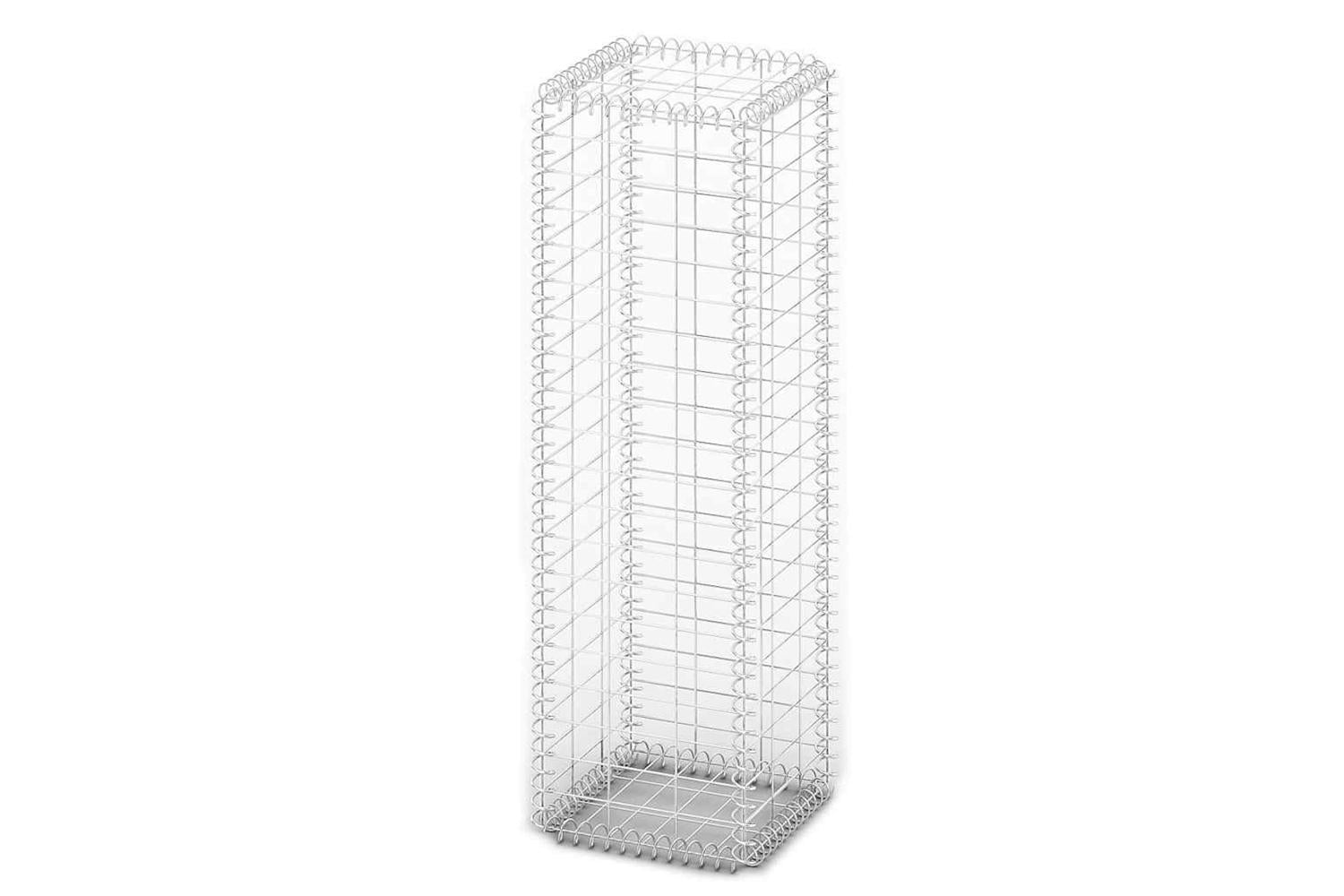 Vidaxl 141038 Gabion Basket With Lids Galvanised Wire 100 X 30 X 30 Cm-3