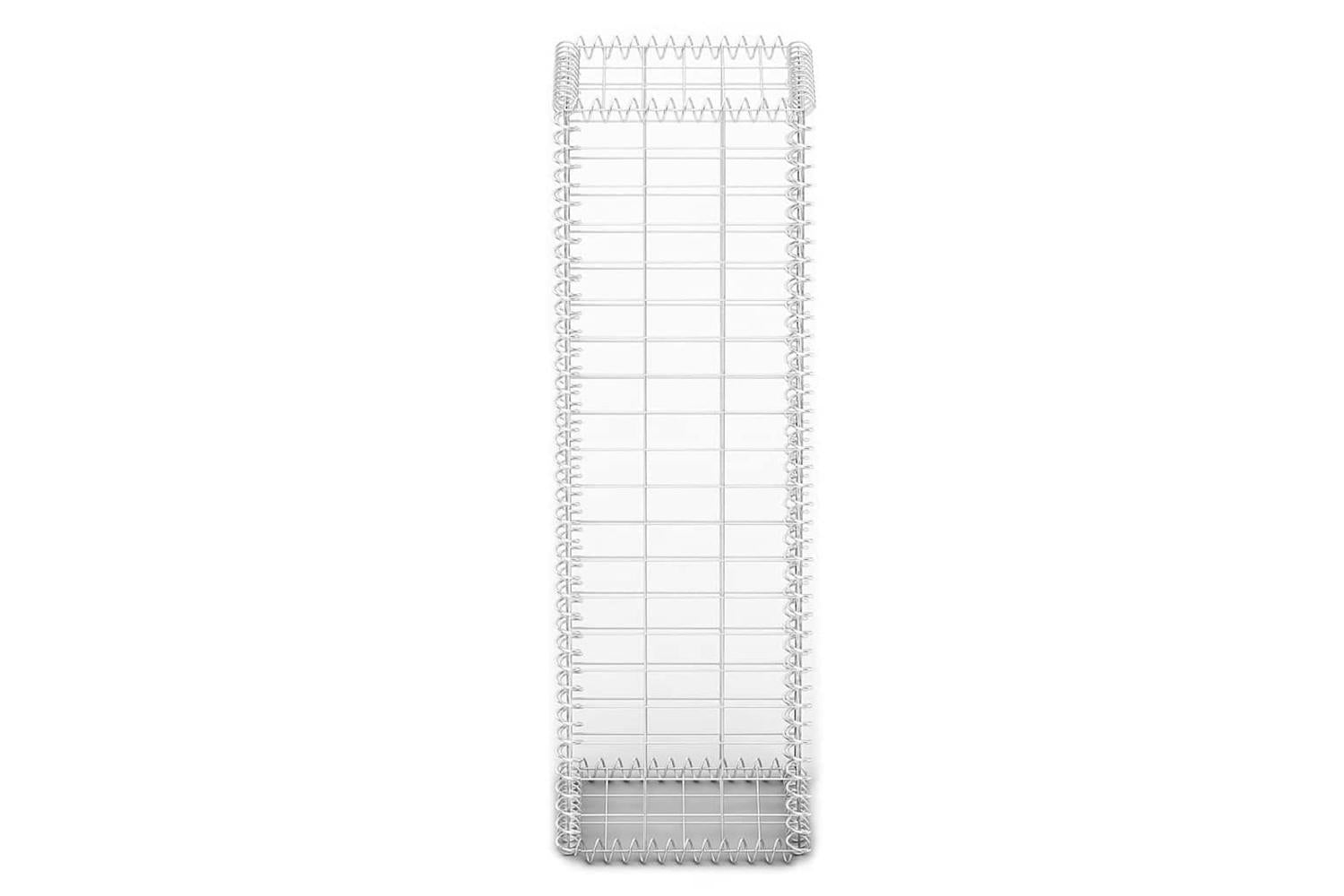 Vidaxl 141038 Gabion Basket With Lids Galvanised Wire 100 X 30 X 30 Cm-4