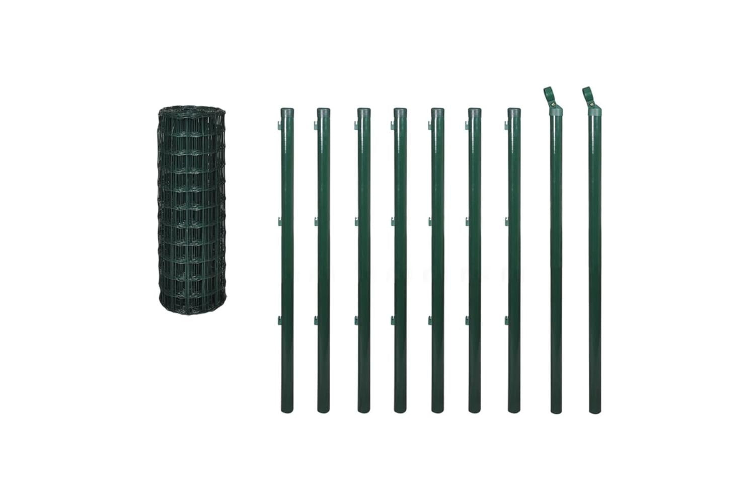 Vidaxl 142394 Euro Fence Steel 10x1.2 M Green