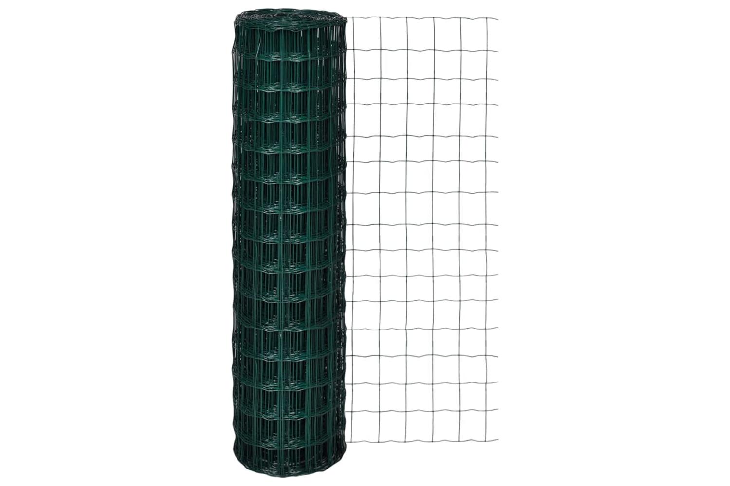 Vidaxl 140581 Euro Fence Steel 25x1.5 M Green