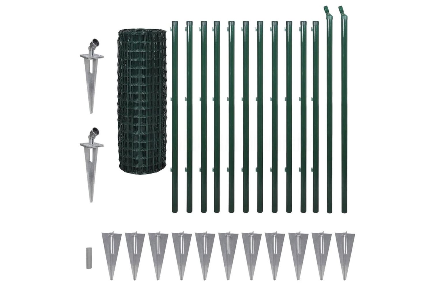 Vidaxl 142389 Euro Fence Steel 25x1.2 M Green-2