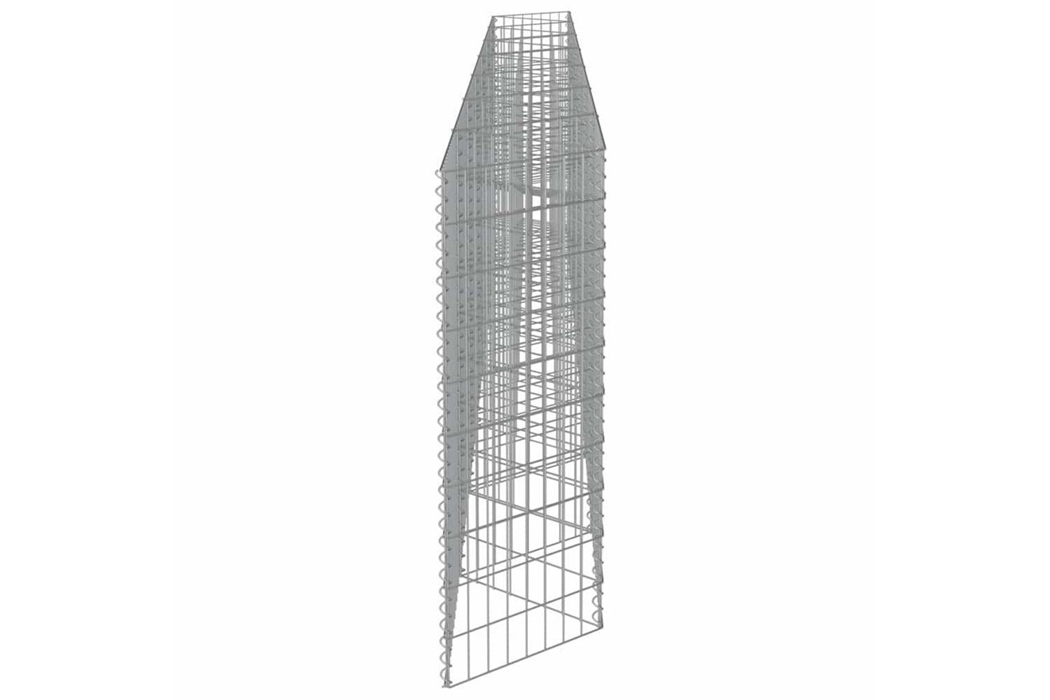 vidaXL 143571 Gabion Wall Galvanised Steel 450x30x100cm-7