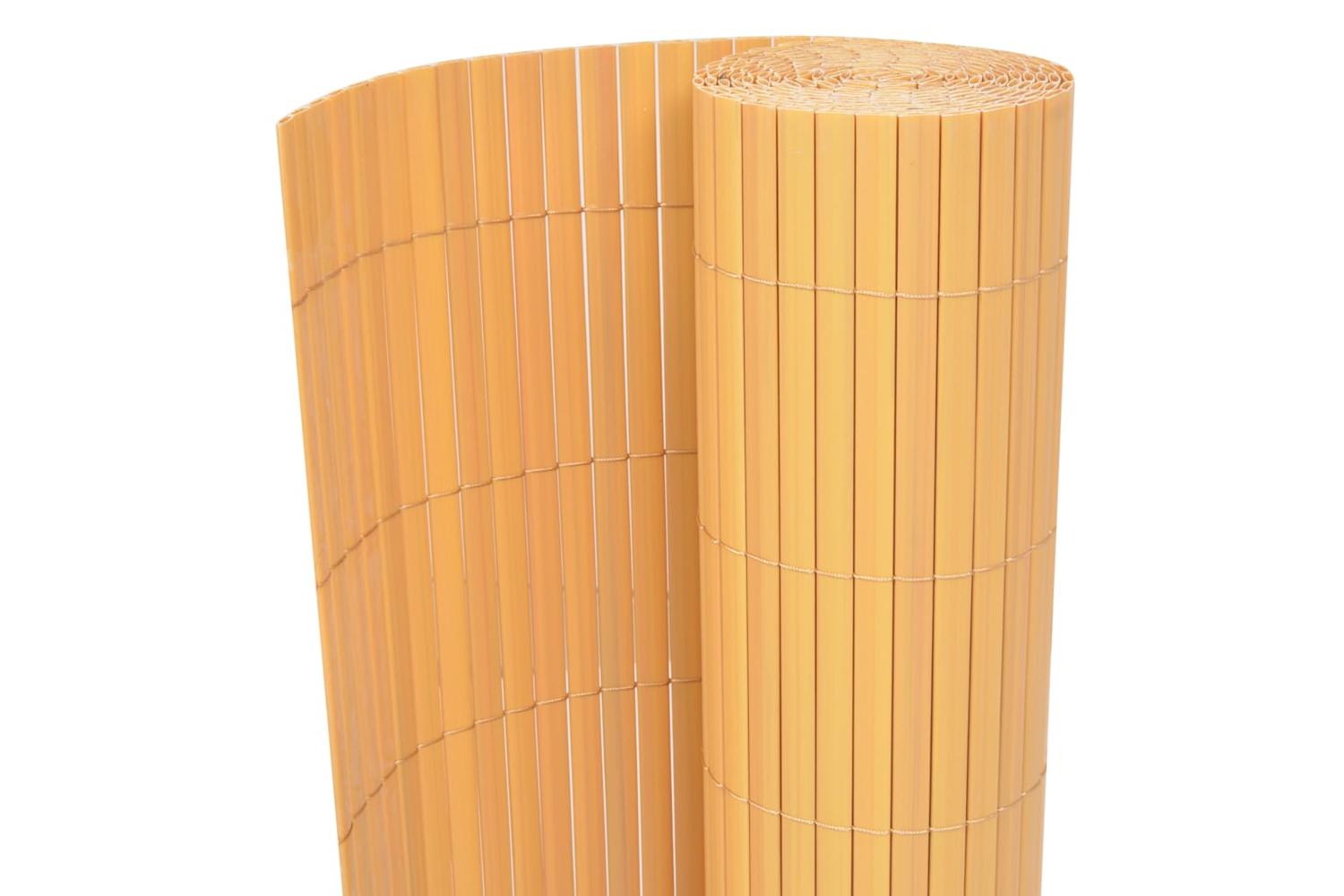 vidaXL 43629 Double-sided Garden Fence Pvc 90x500cm Yellow
