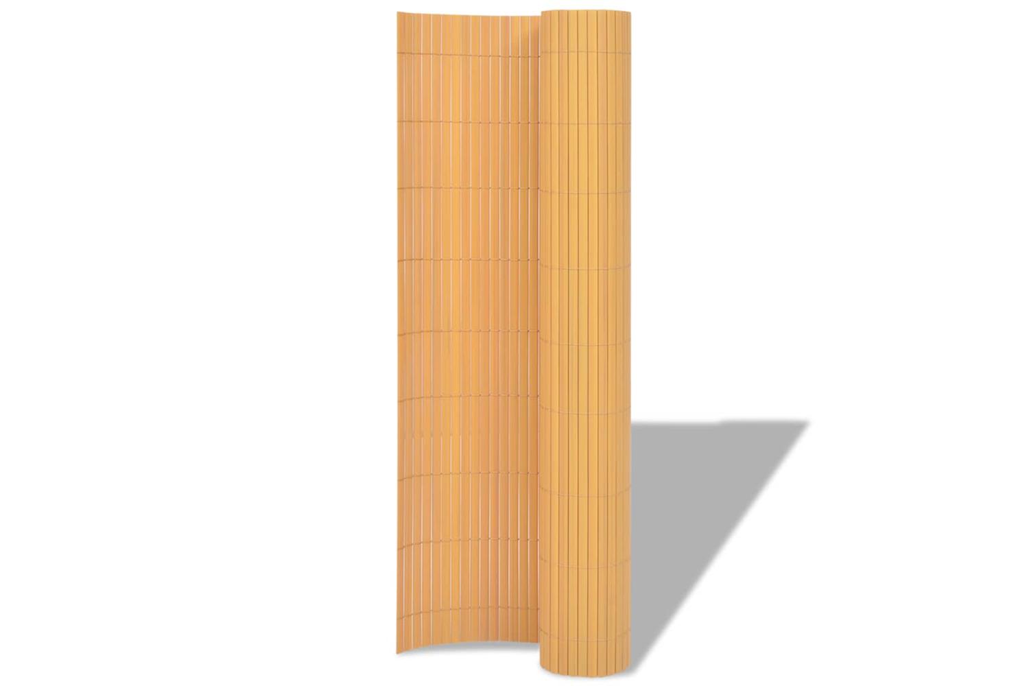 vidaXL 43629 Double-sided Garden Fence Pvc 90x500cm Yellow-2