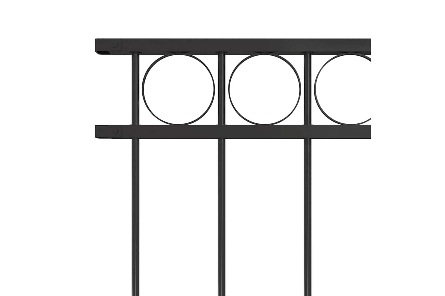 Vidaxl 146317 Fence Panel Steel 1.7x1 M Black-3