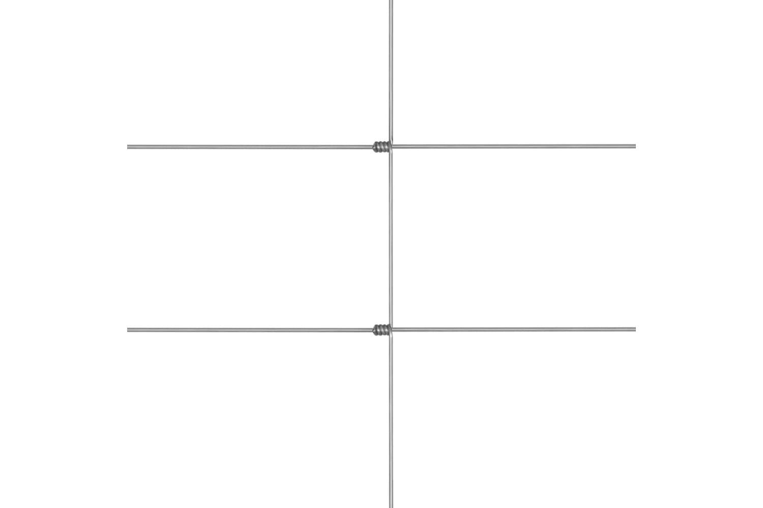 Vidaxl 149484 Garden Fence Galvanised Steel  Silver 50x1 M-4