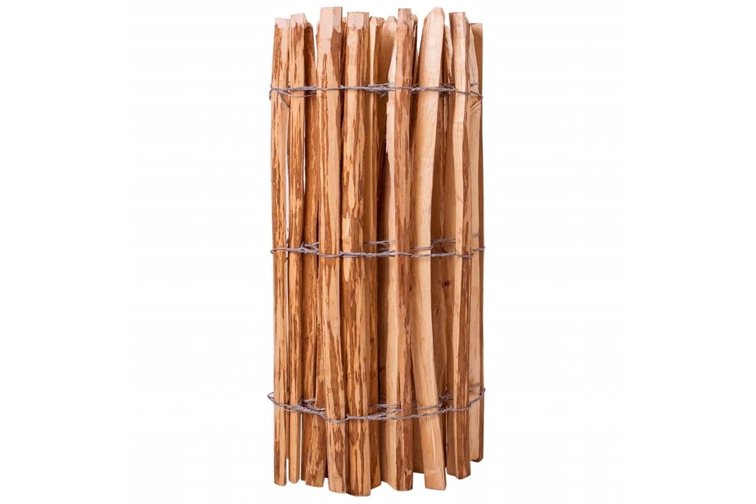 vidaXL 43137 Picket Fence Hazel Wood 90x500cm-2